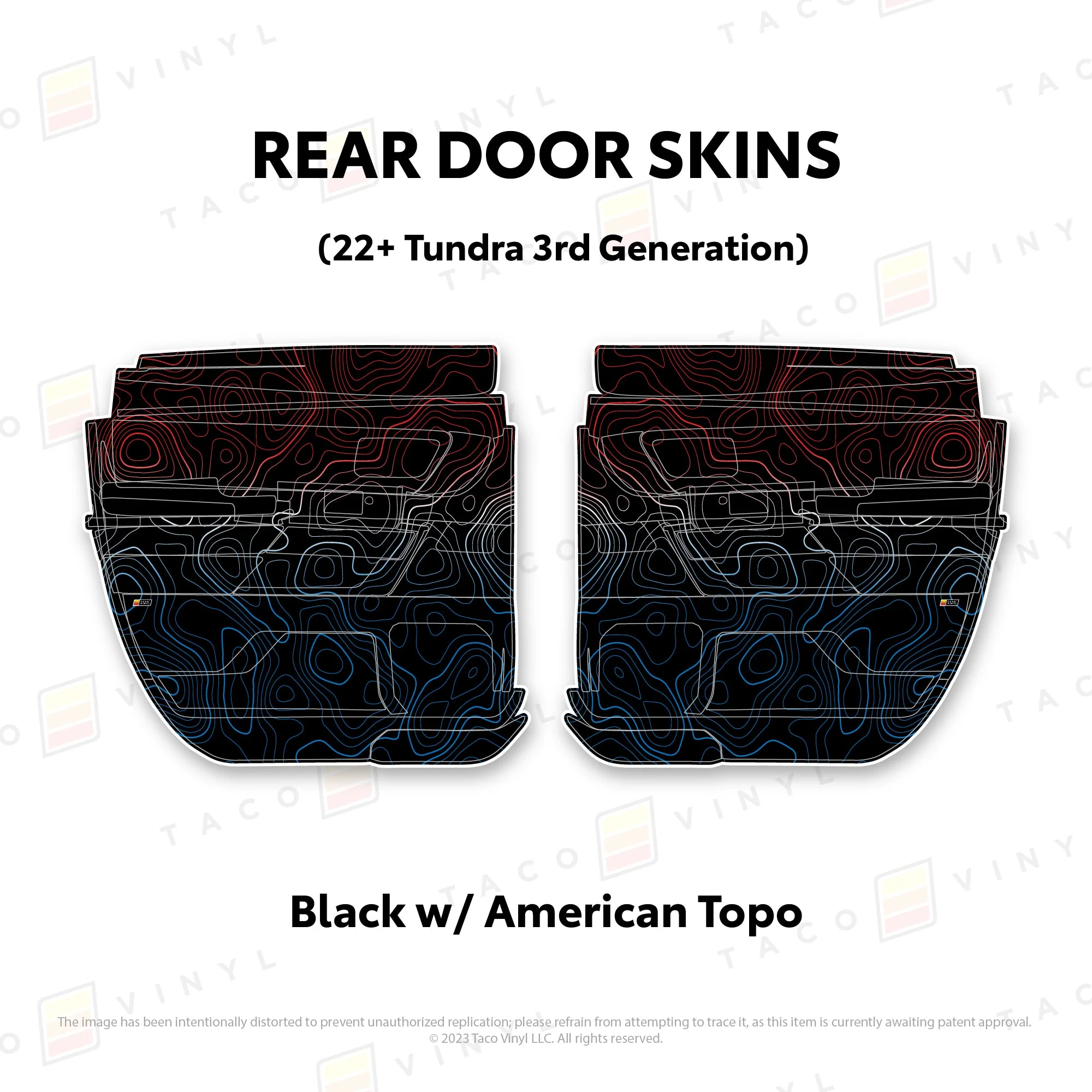 Taco Vinyl Door Skins for Tundra (2022-2026) - Image 39