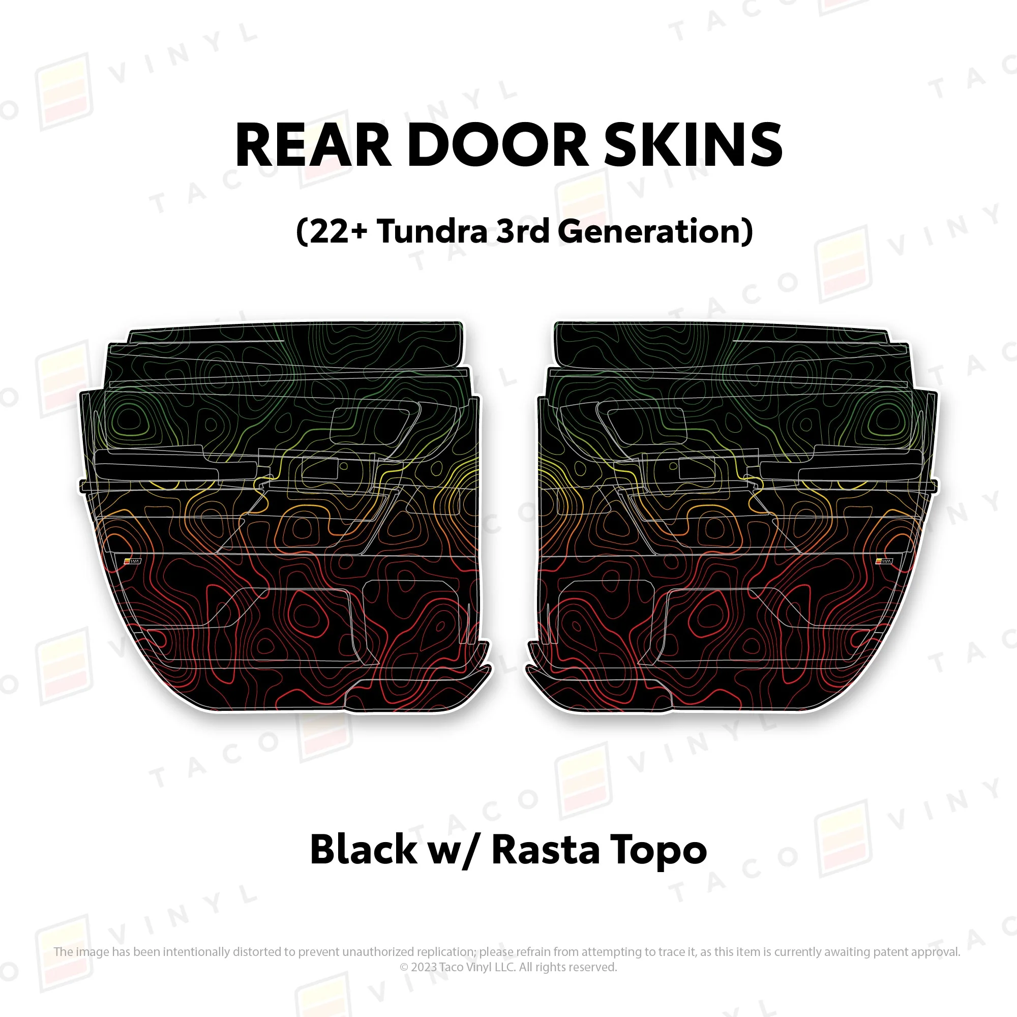 Taco Vinyl Door Skins for Tundra (2022-2026) - Image 42