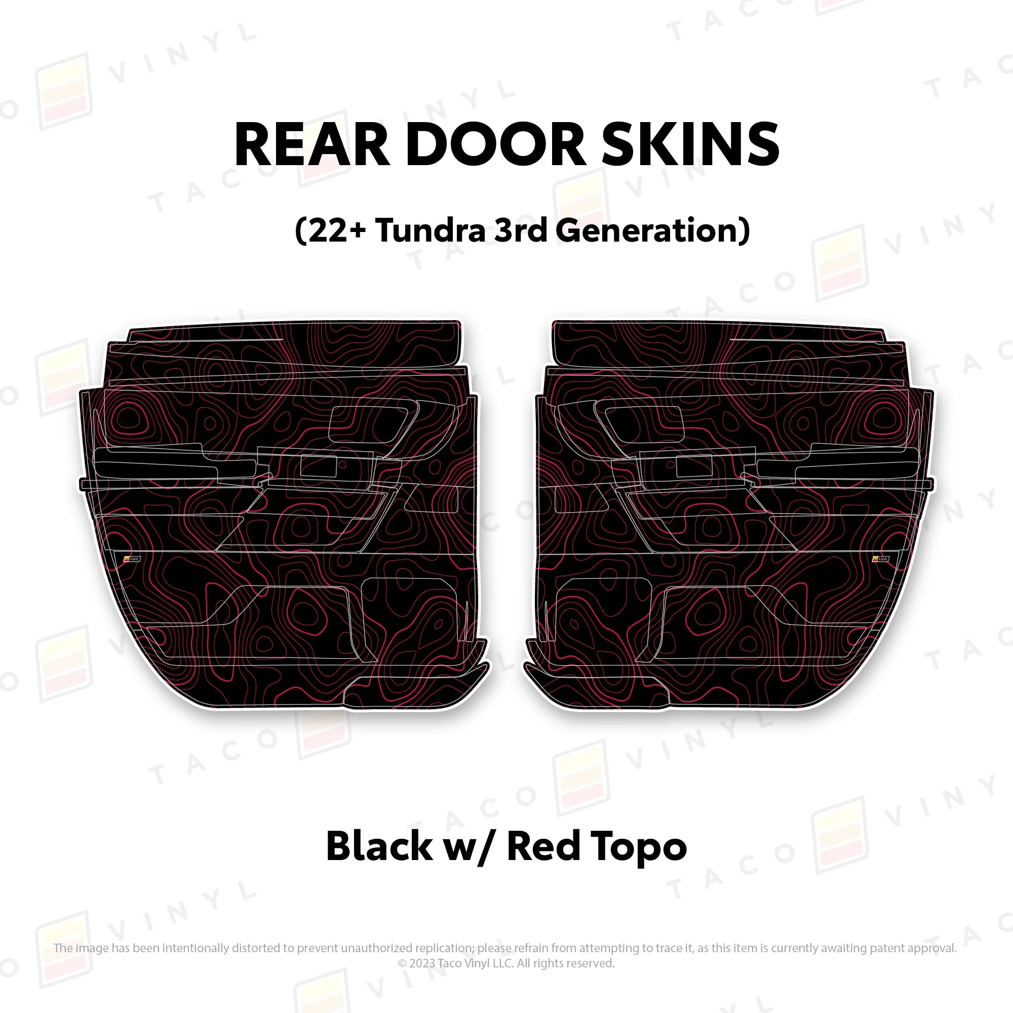 Taco Vinyl Door Skins for Tundra (2022-2026) - Image 43