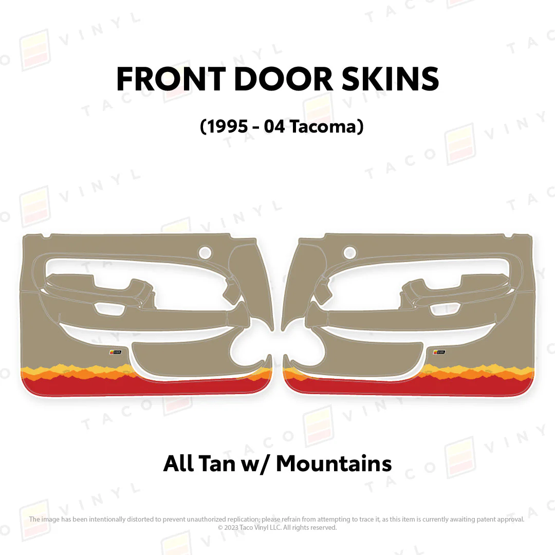 Taco Vinyl Full Door Skins for Tacoma (1995-2004) - Image 14