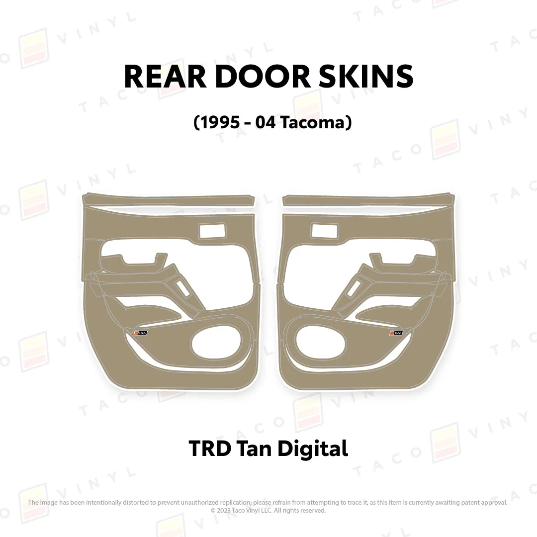 Taco Vinyl Full Door Skins for Tacoma (1995-2004) - Image 21