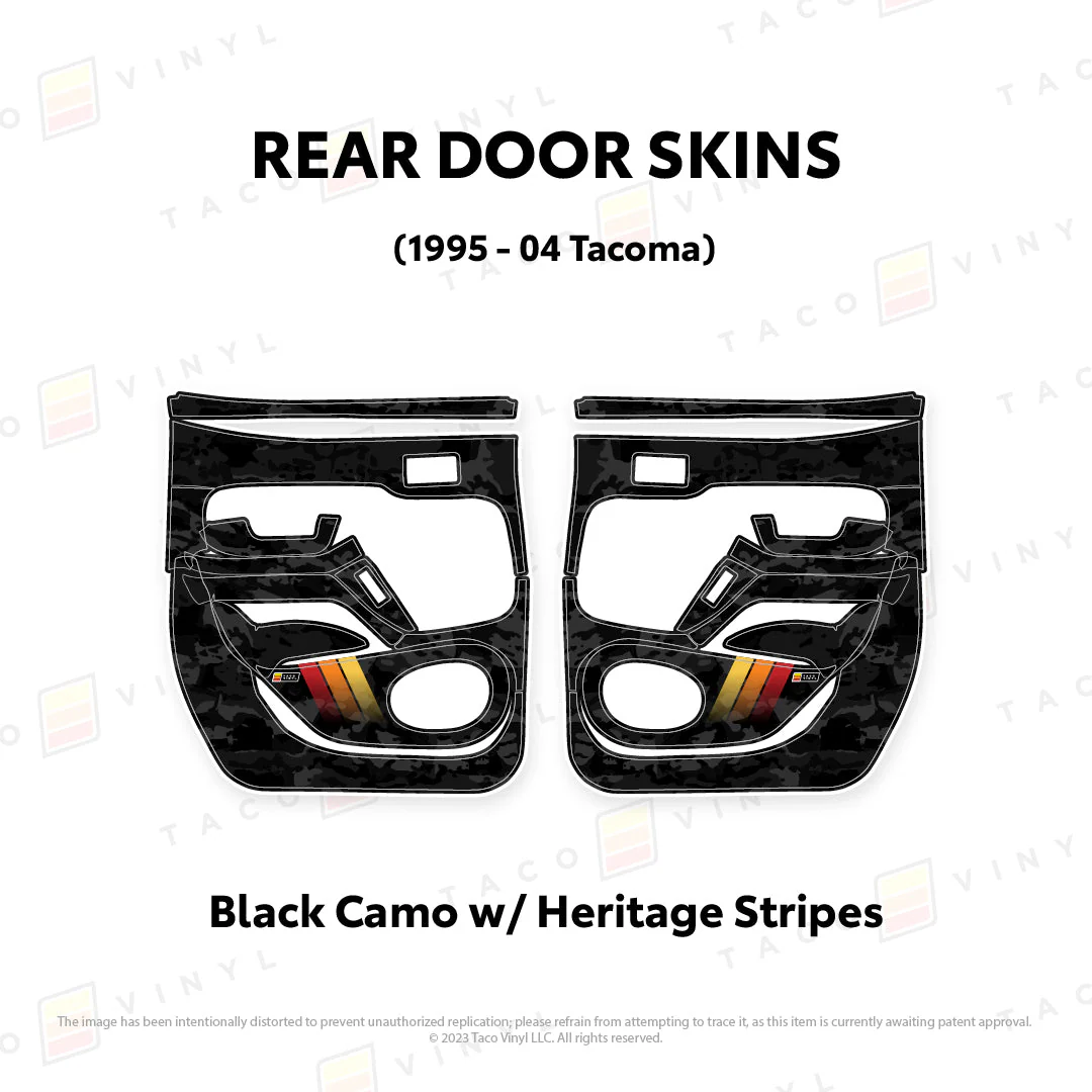 Taco Vinyl Full Door Skins for Tacoma (1995-2004) - Image 22