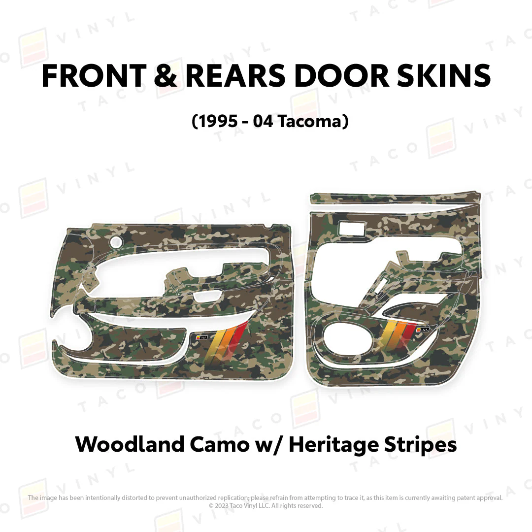 Taco Vinyl Full Door Skins for Tacoma (1995-2004) - Image 37