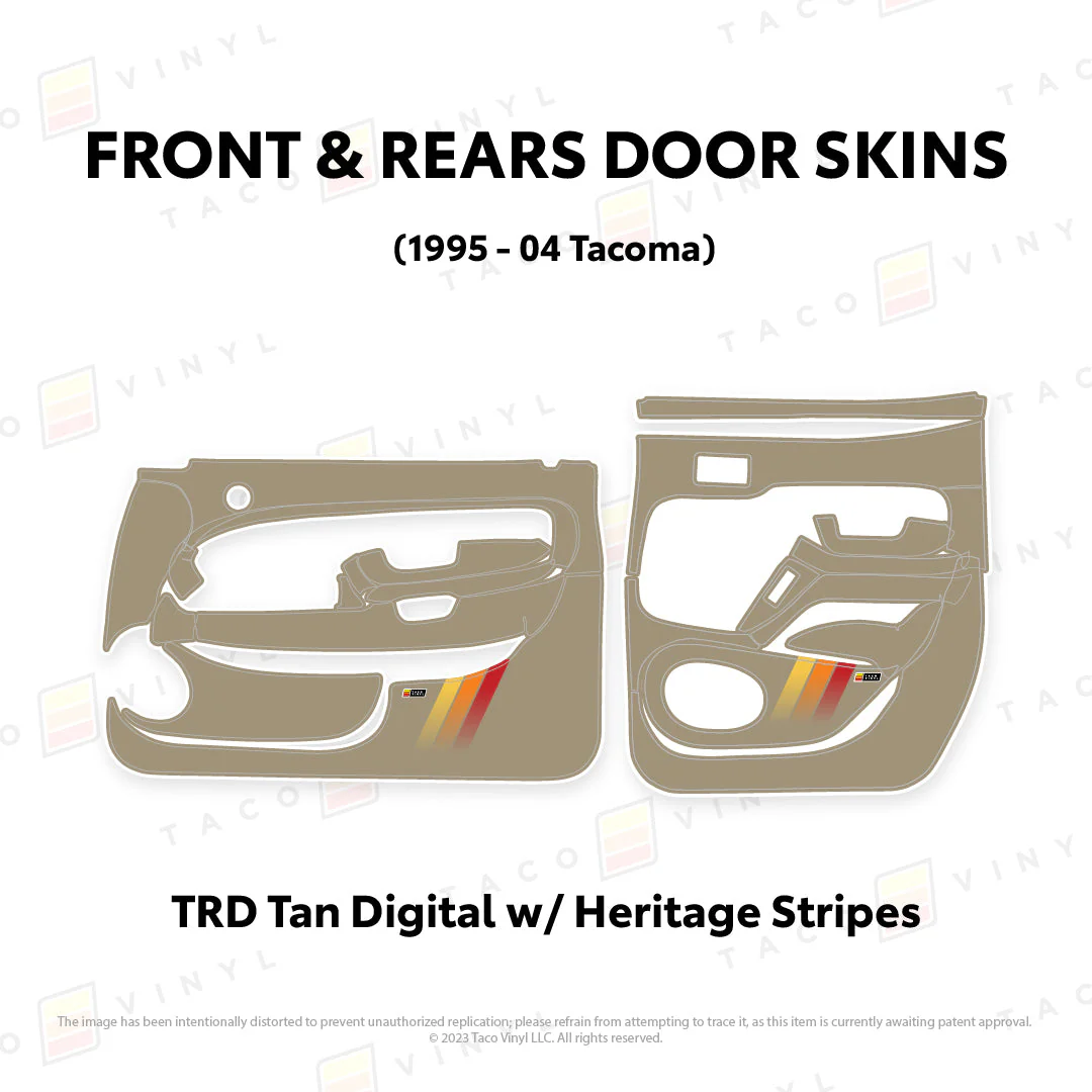 Taco Vinyl Full Door Skins for Tacoma (1995-2004) - Image 38