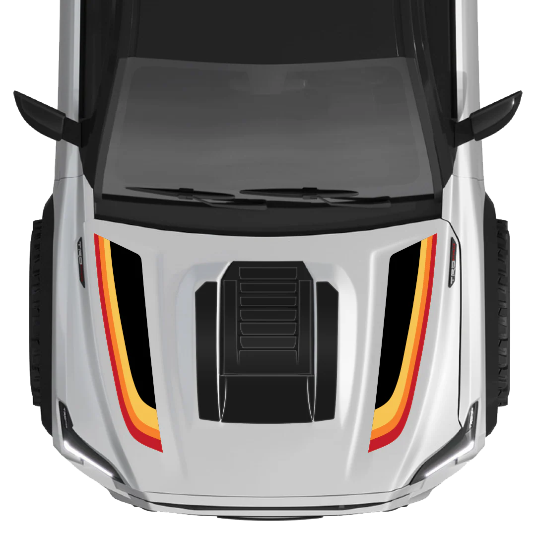 Taco Vinyl Fury Hood Scoop Stamp with Long Fangs for Tacoma (2024-2026)