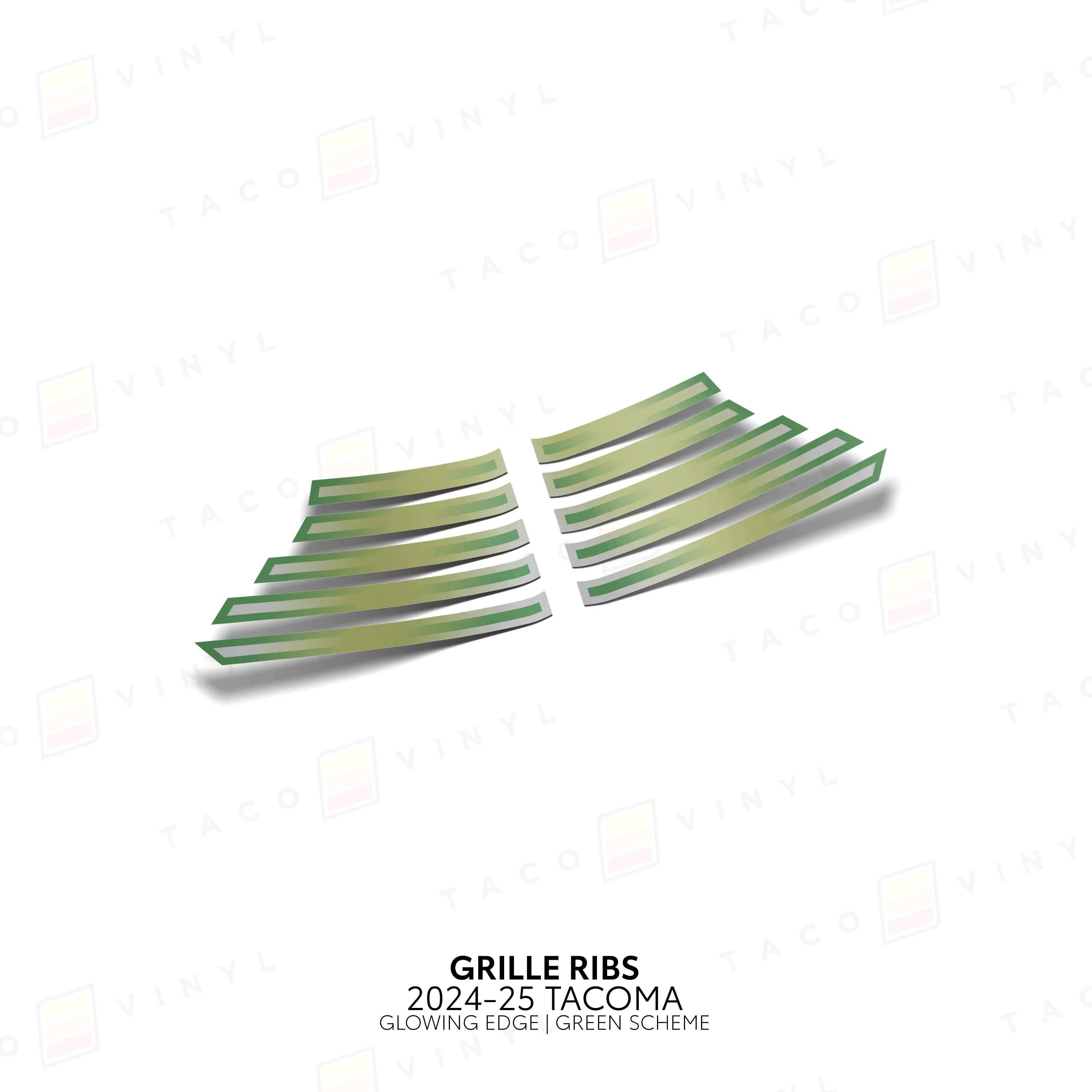 Taco Vinyl Glowing Edge Grille Ribs for Tacoma (2024-2025) - Image 10