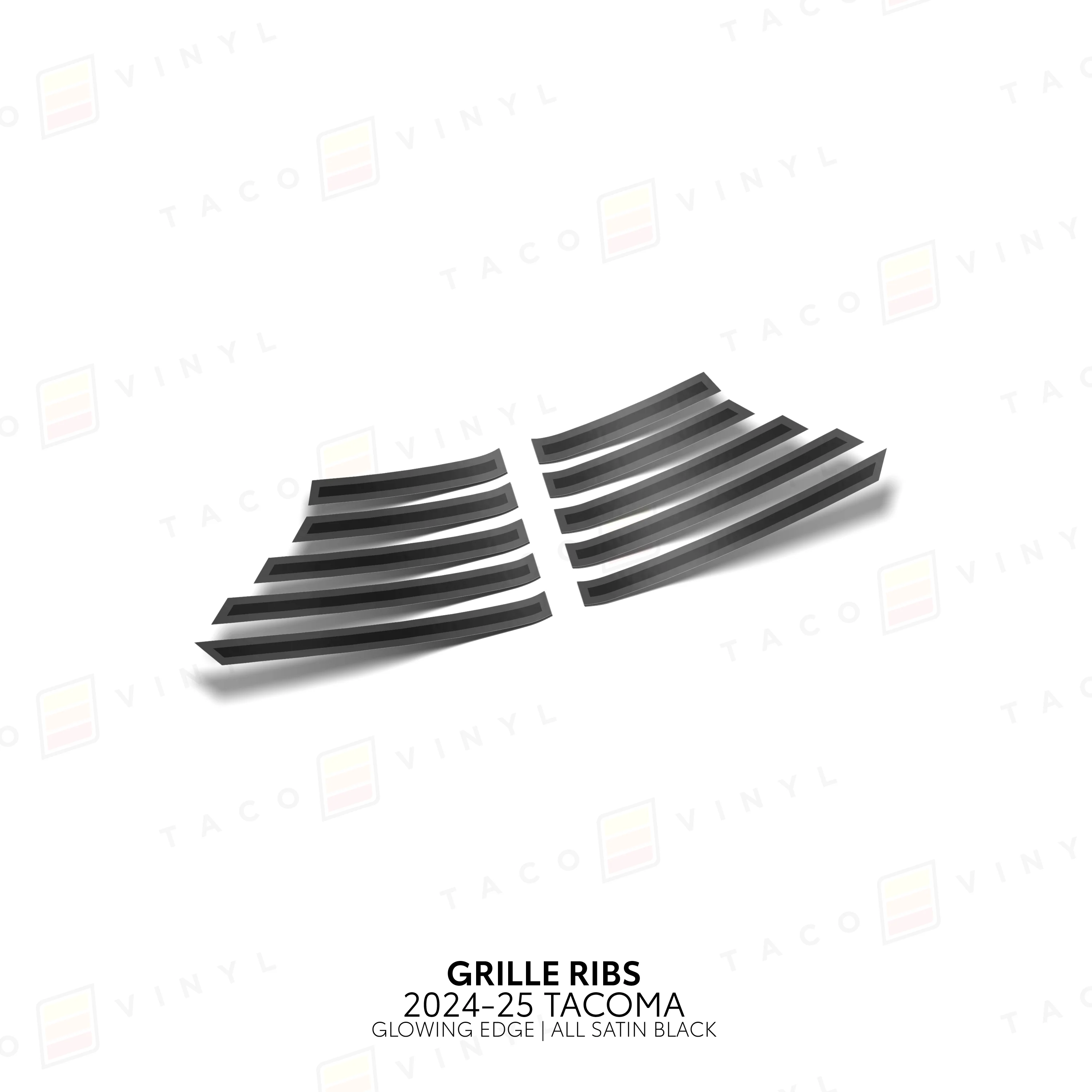 Taco Vinyl Glowing Edge Grille Ribs for Tacoma (2024-2025) - Image 11