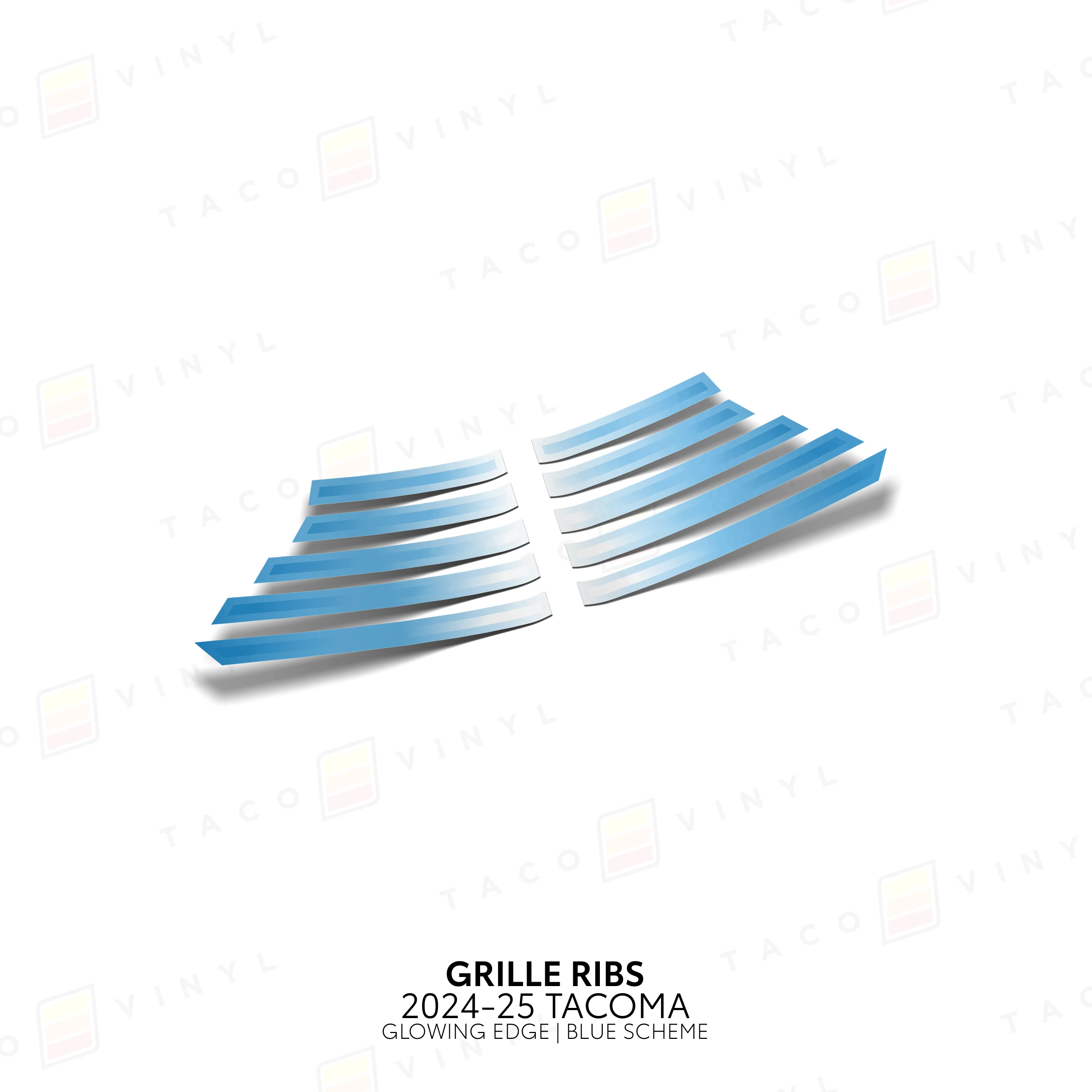 Taco Vinyl Glowing Edge Grille Ribs for Tacoma (2024-2025) - Image 4