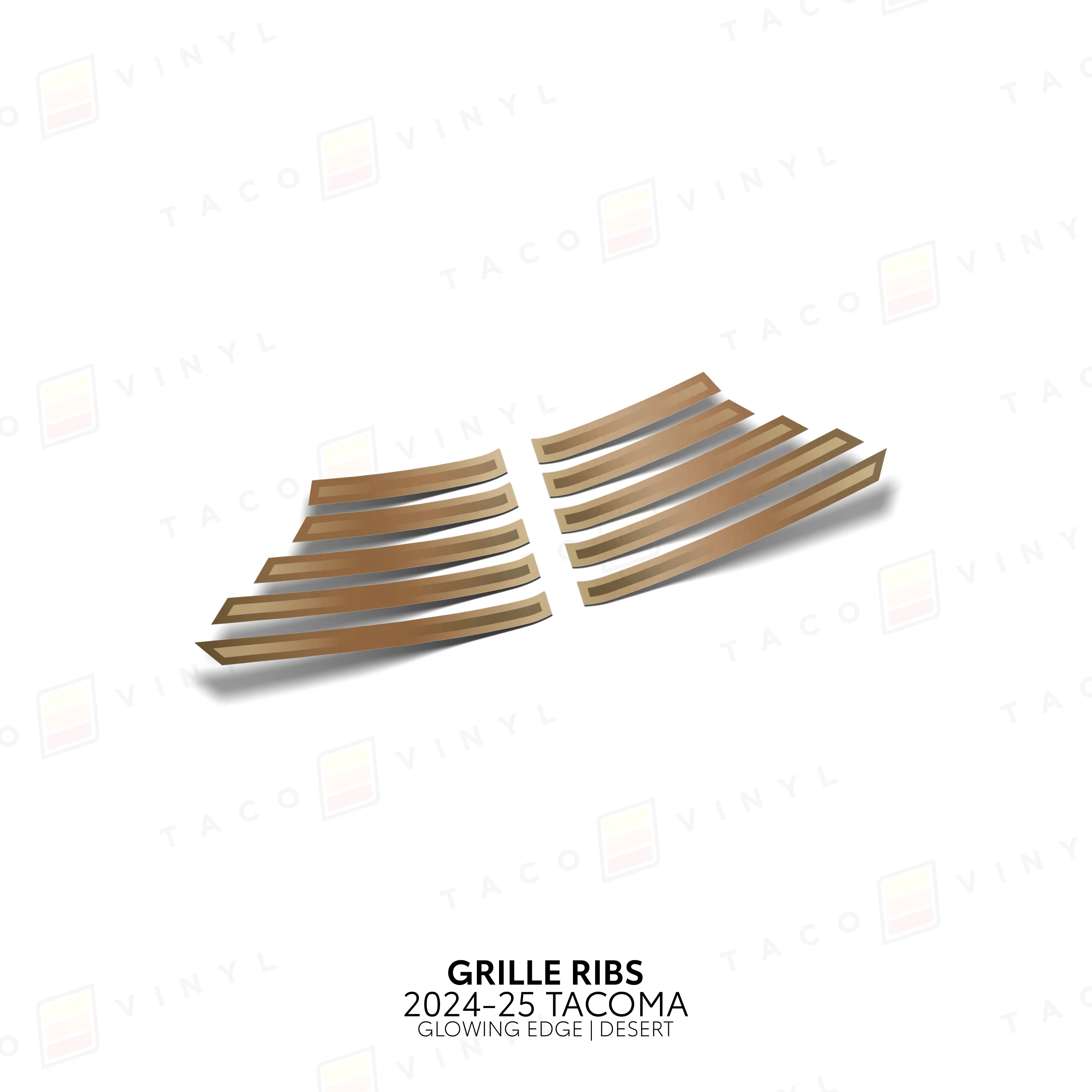 Taco Vinyl Glowing Edge Grille Ribs for Tacoma (2024-2025) - Image 6