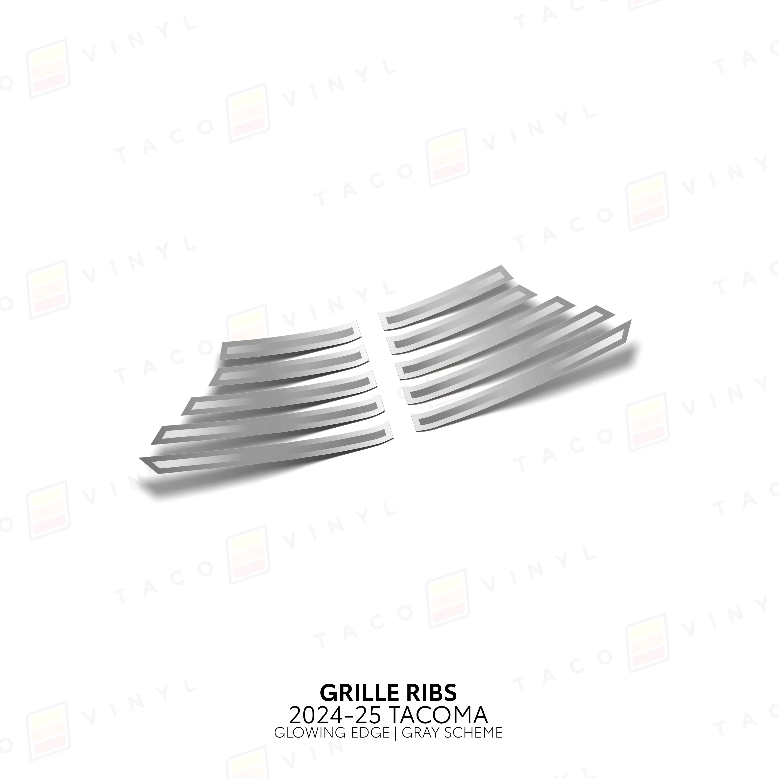 Taco Vinyl Glowing Edge Grille Ribs for Tacoma (2024-2025) - Image 7