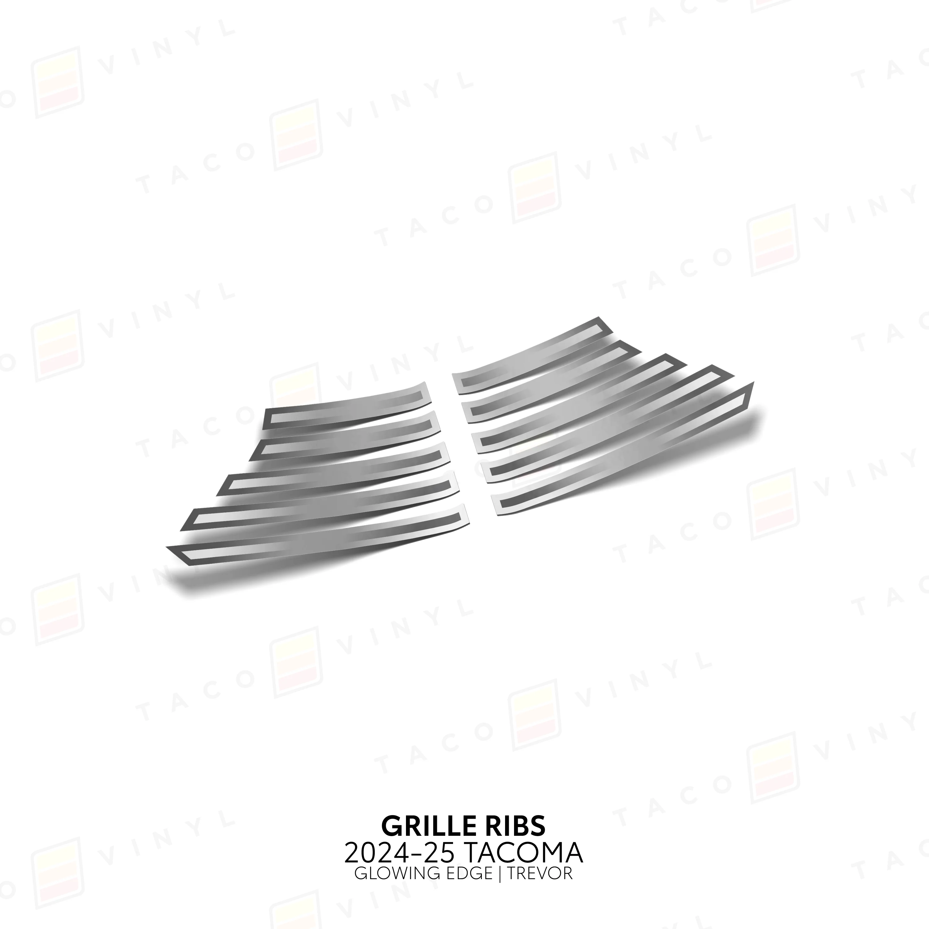Taco Vinyl Glowing Edge Grille Ribs for Tacoma (2024-2025) - Image 8