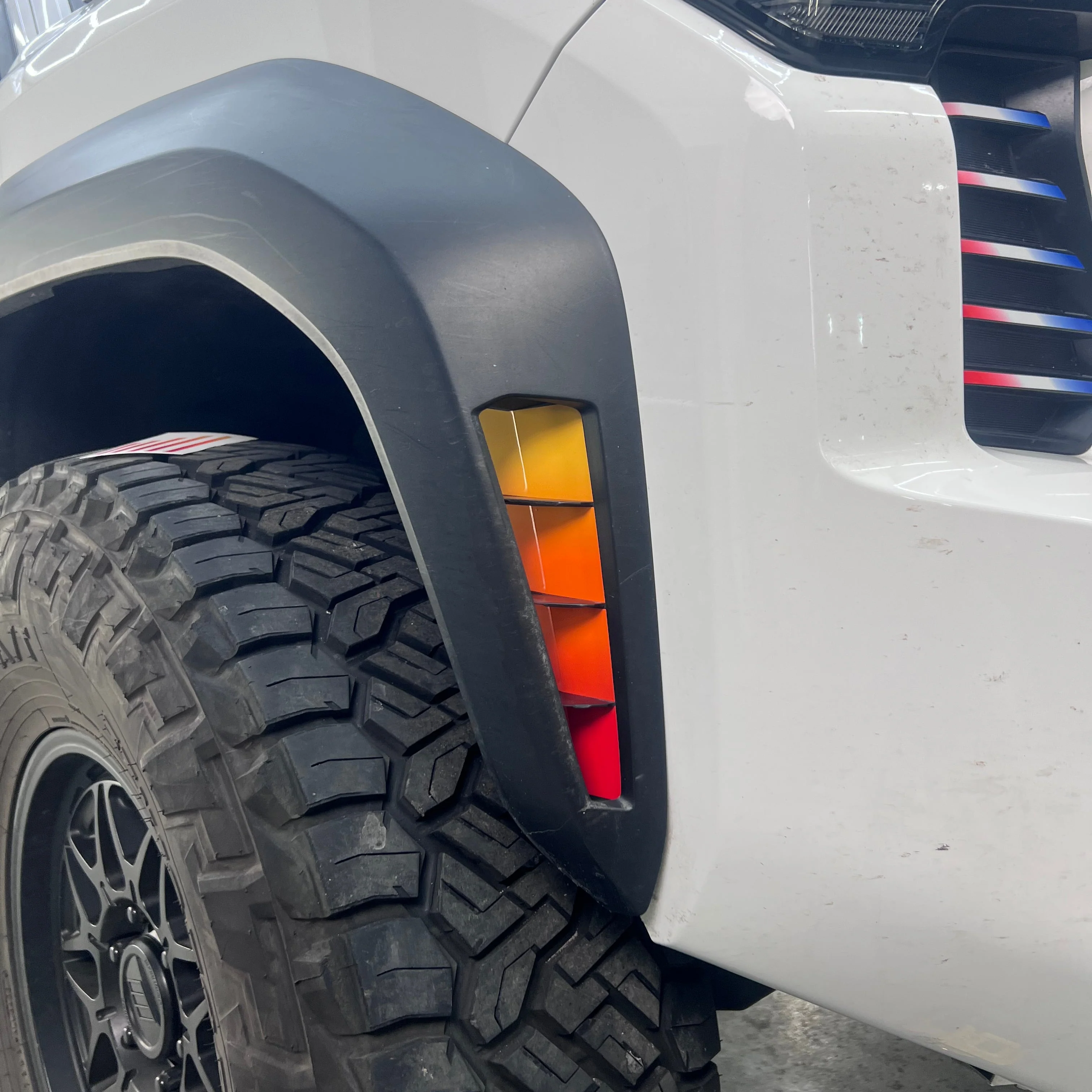 Taco Vinyl Gradient Fender Vent Decal Overlays for Tacoma (2024–2026) - Image 3