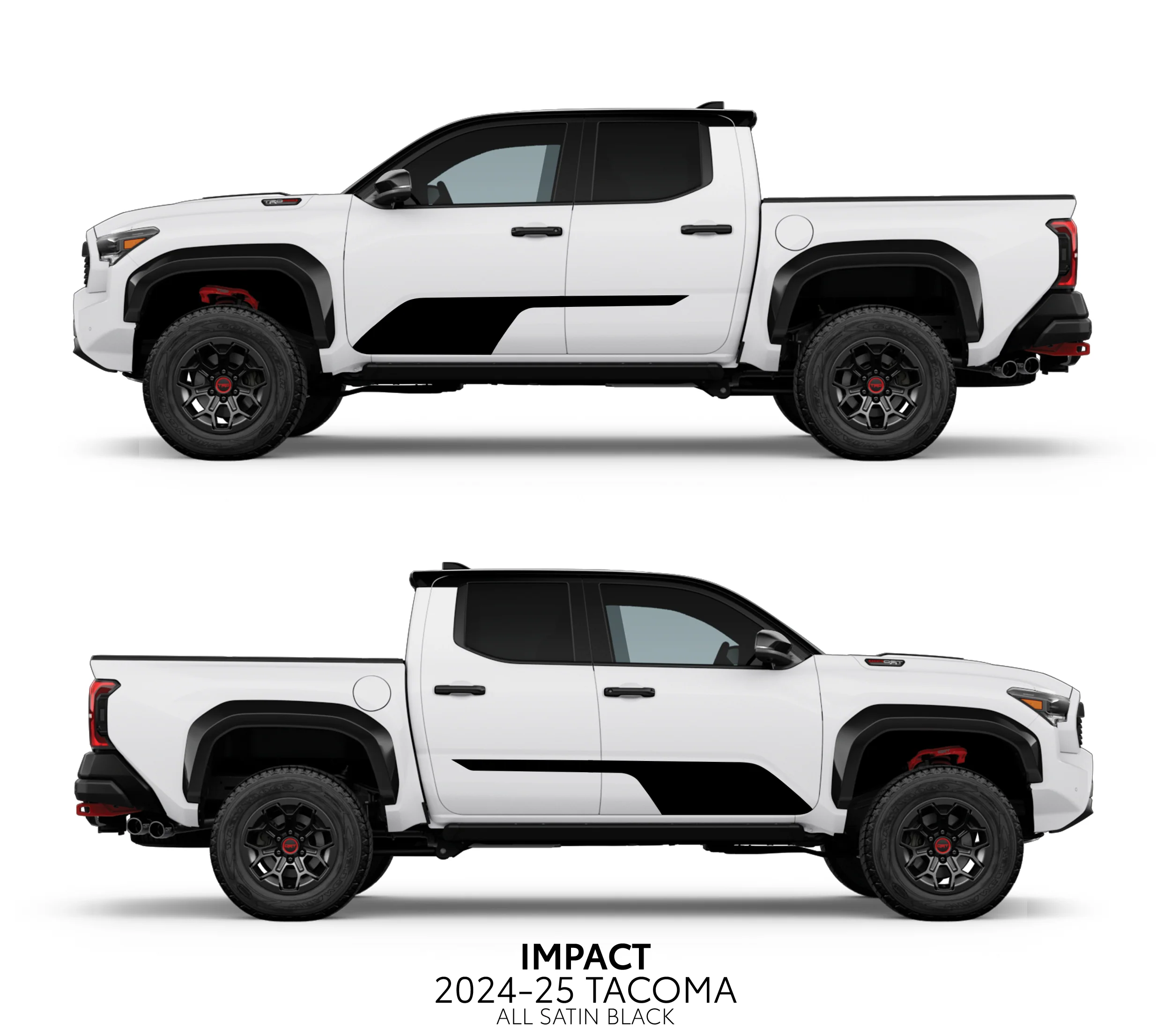 Taco Vinyl Impact Rocker Panel Decal Kit for Tacoma (2024-2025) - Image 10