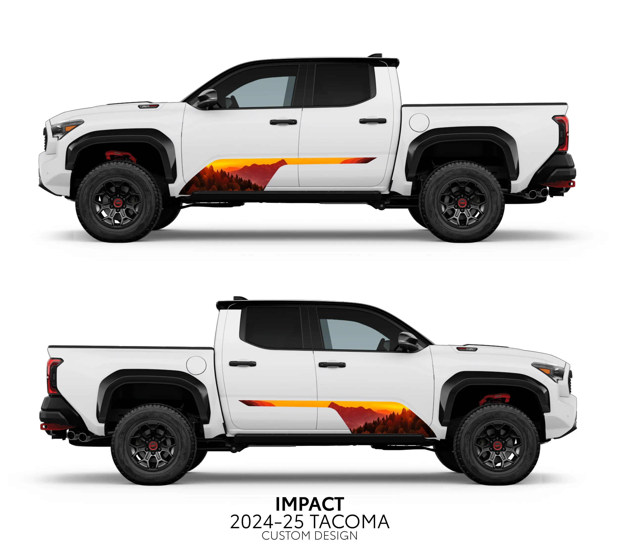Taco Vinyl Impact Rocker Panel Decal Kit for Tacoma (2024-2025) - Image 11
