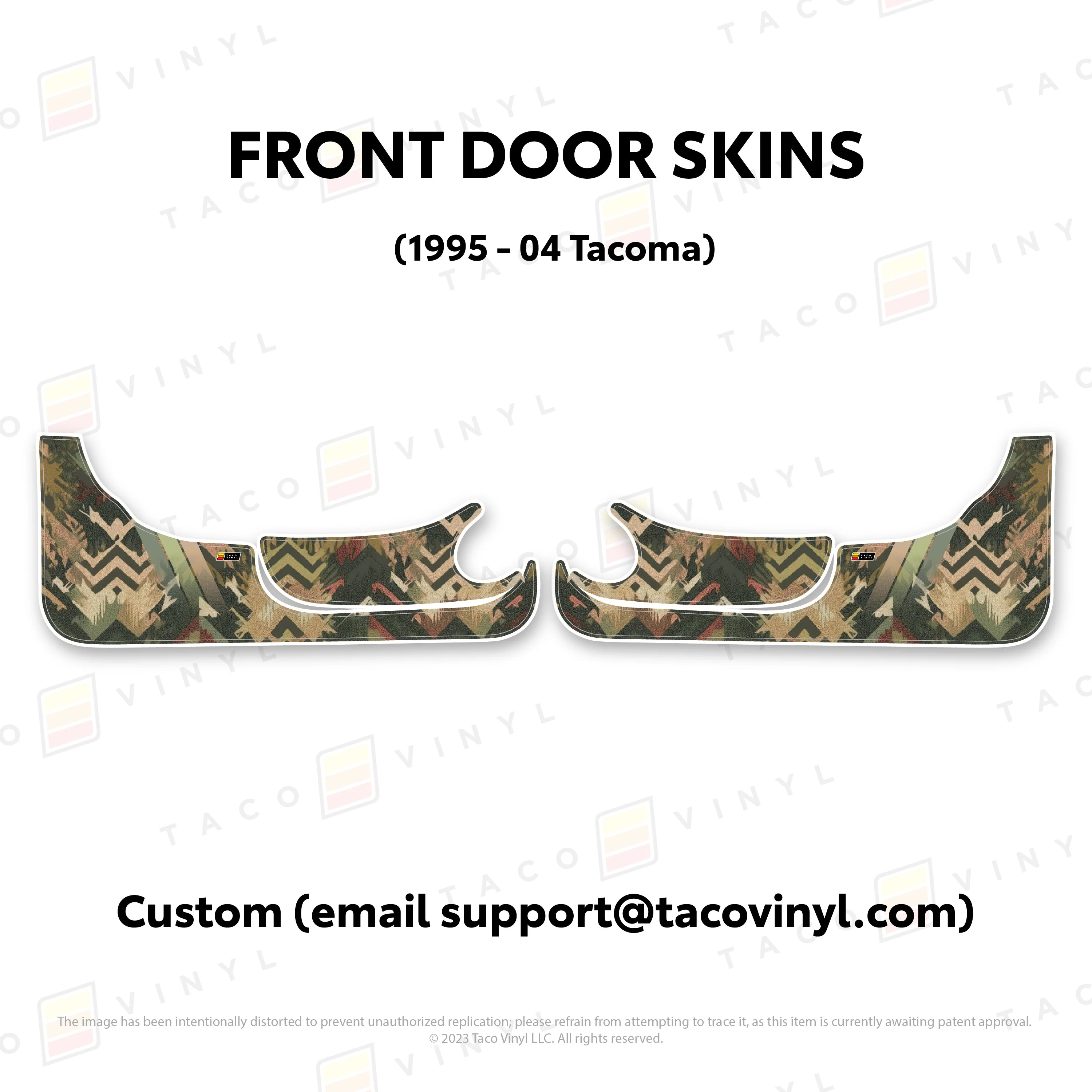 Taco Vinyl Lower Section Door Skins for Tacoma (1995-2004) - Image 5