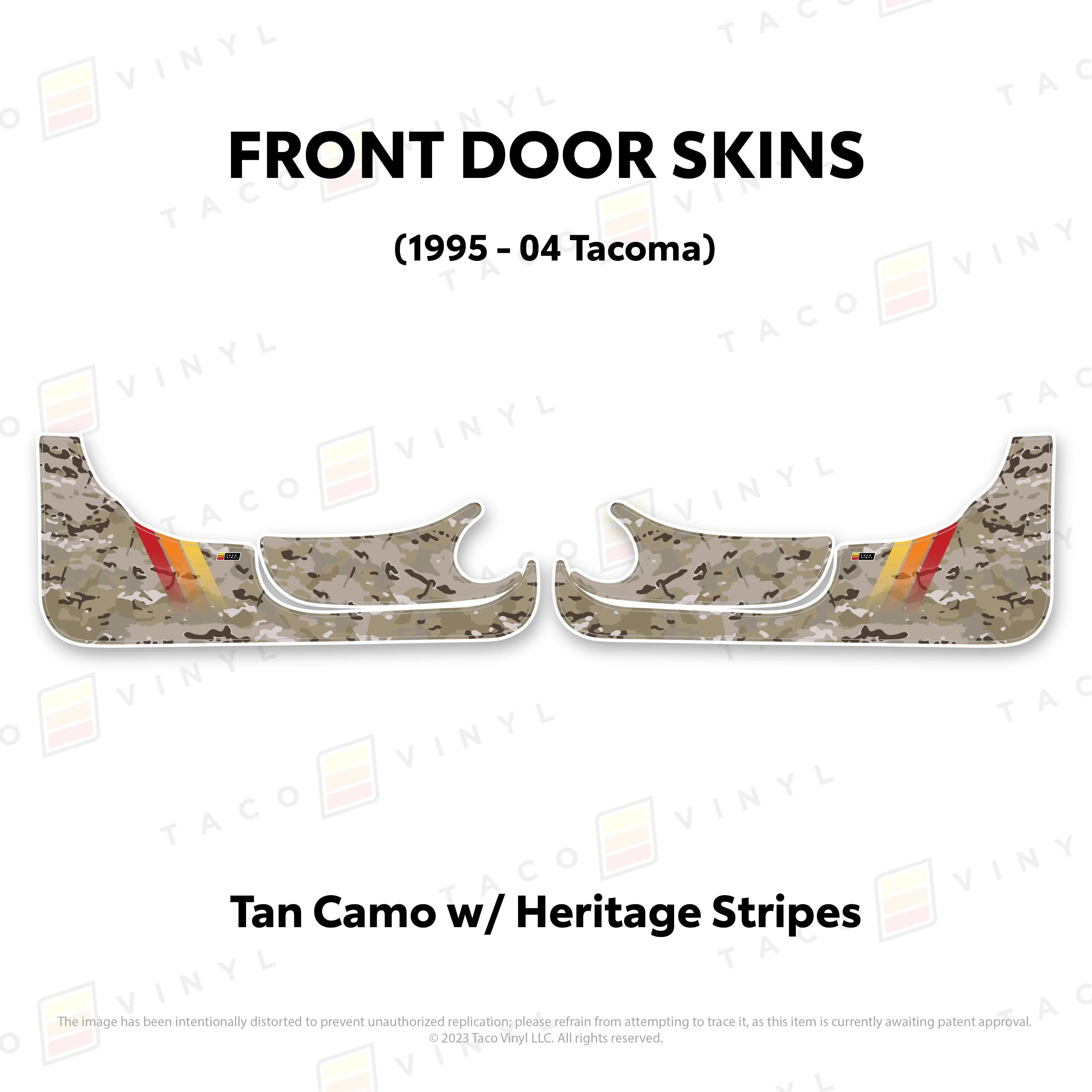 Taco Vinyl Lower Section Door Skins for Tacoma (1995-2004) - Image 6