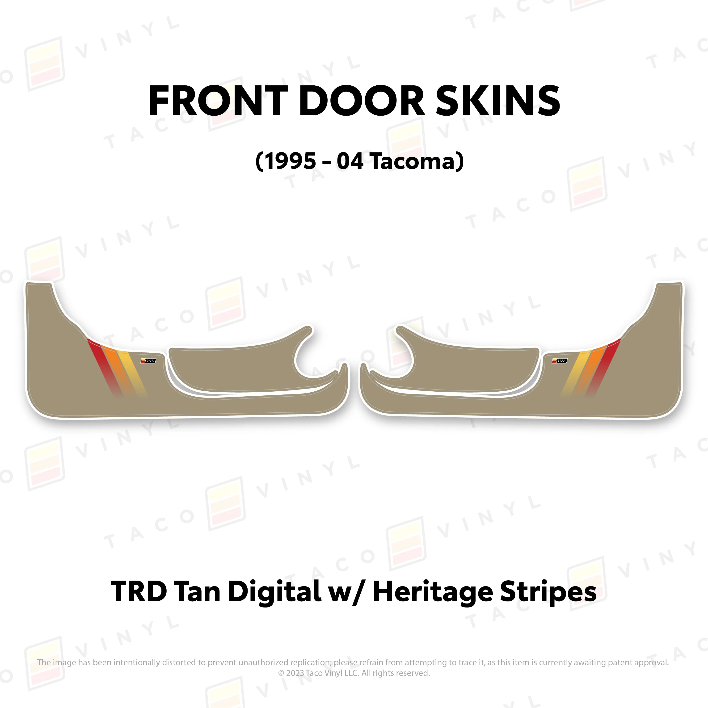 Taco Vinyl Lower Section Door Skins for Tacoma (1995-2004) - Image 8