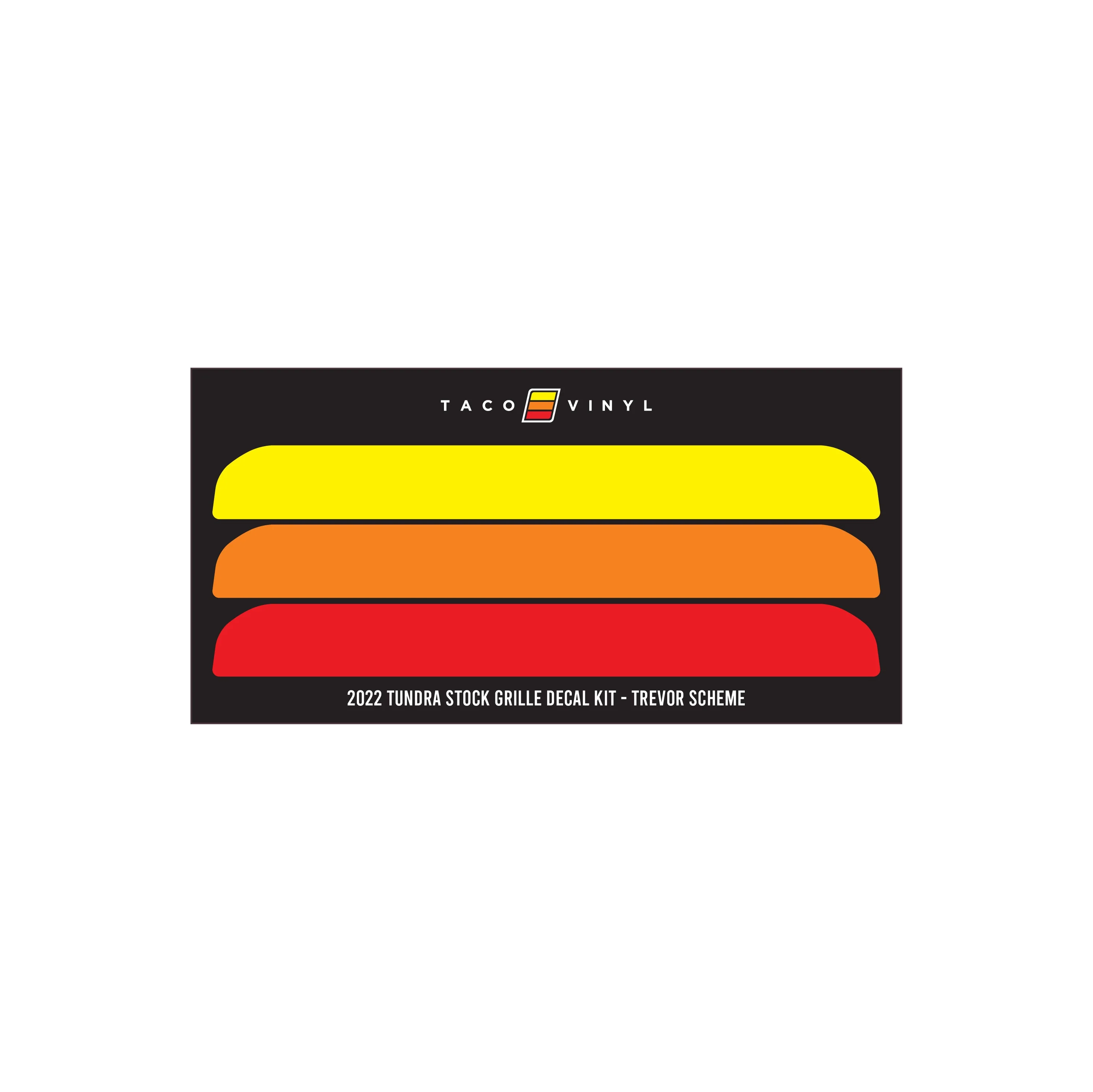 Taco Vinyl Offroad Grille Decal for Tundra (2022-2025) - Image 2