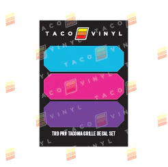 Taco Vinyl Pro Grille Decals for Tacoma (2016-2023) - Image 25