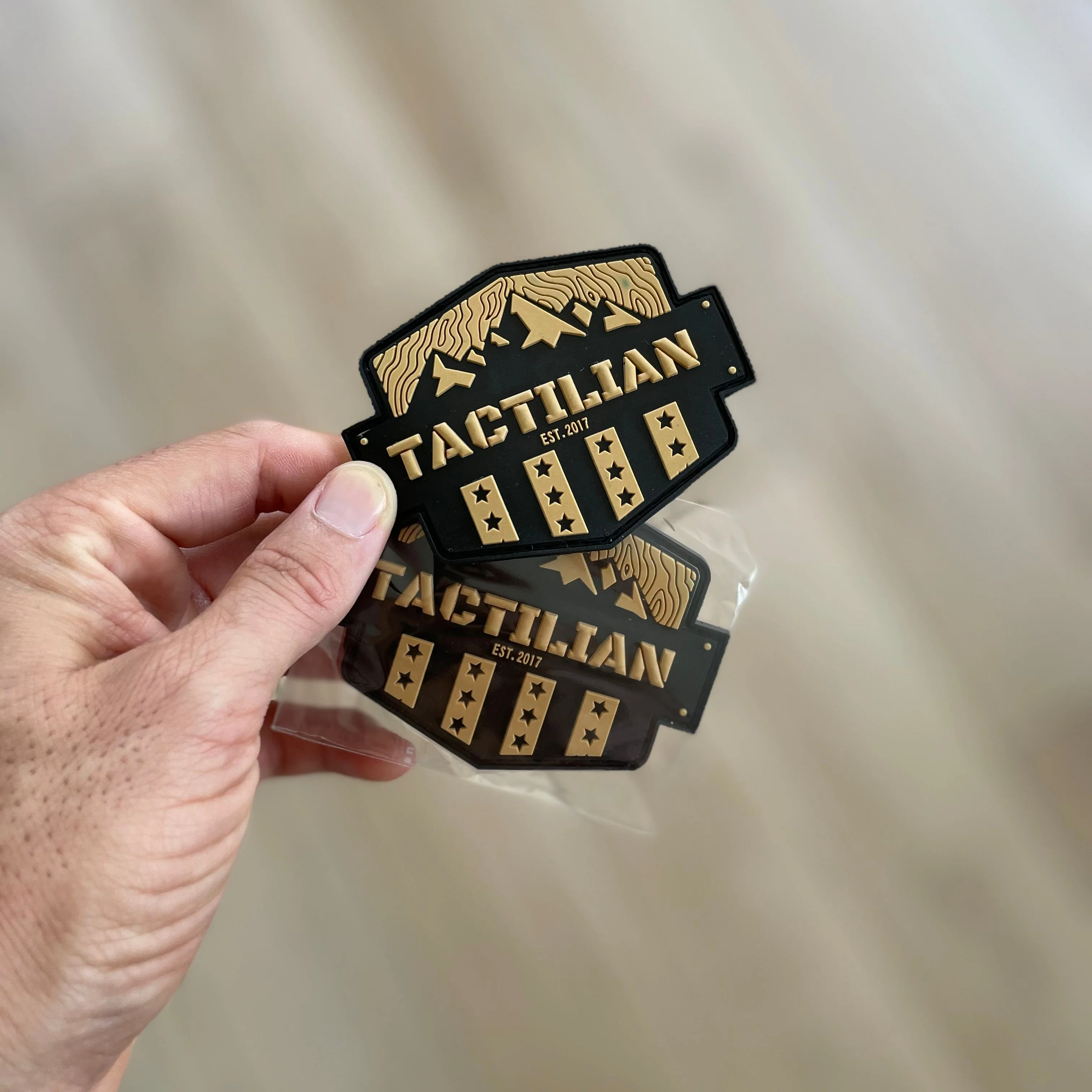 Tactilian Coyote Tan Stars and Stripes PVC Patch - Image 3