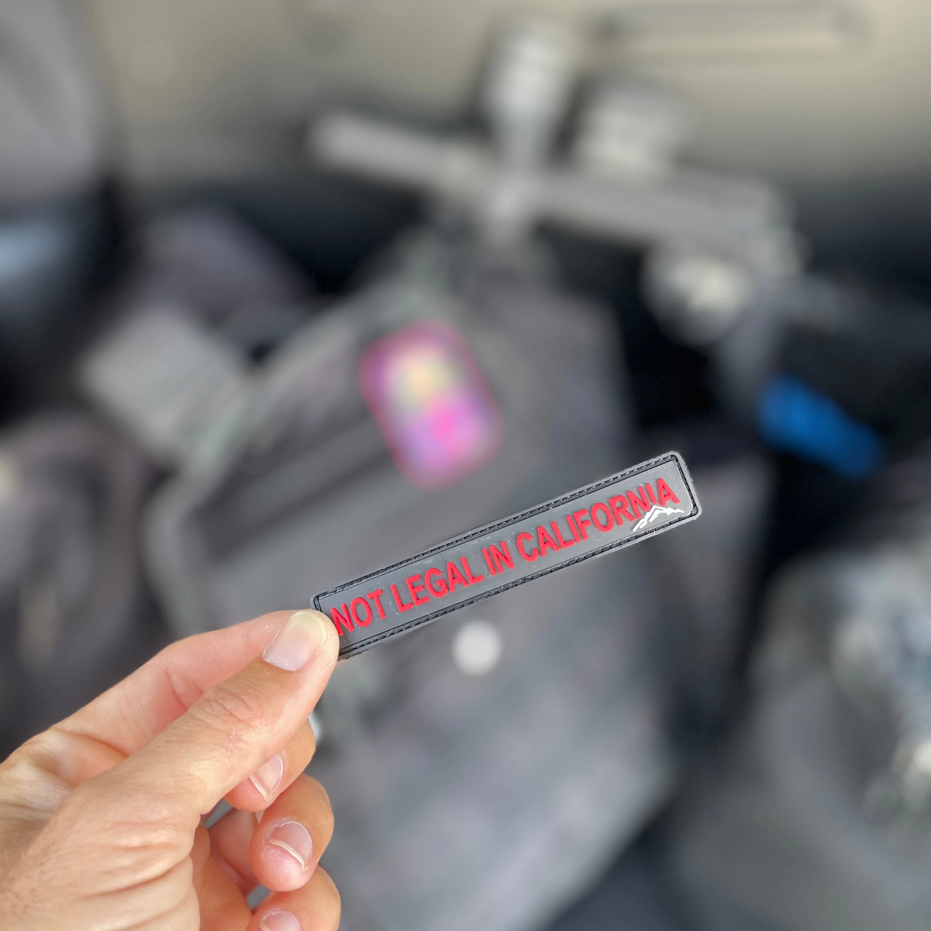 Tactilian “Not Legal in California” PVC Patch - Image 3