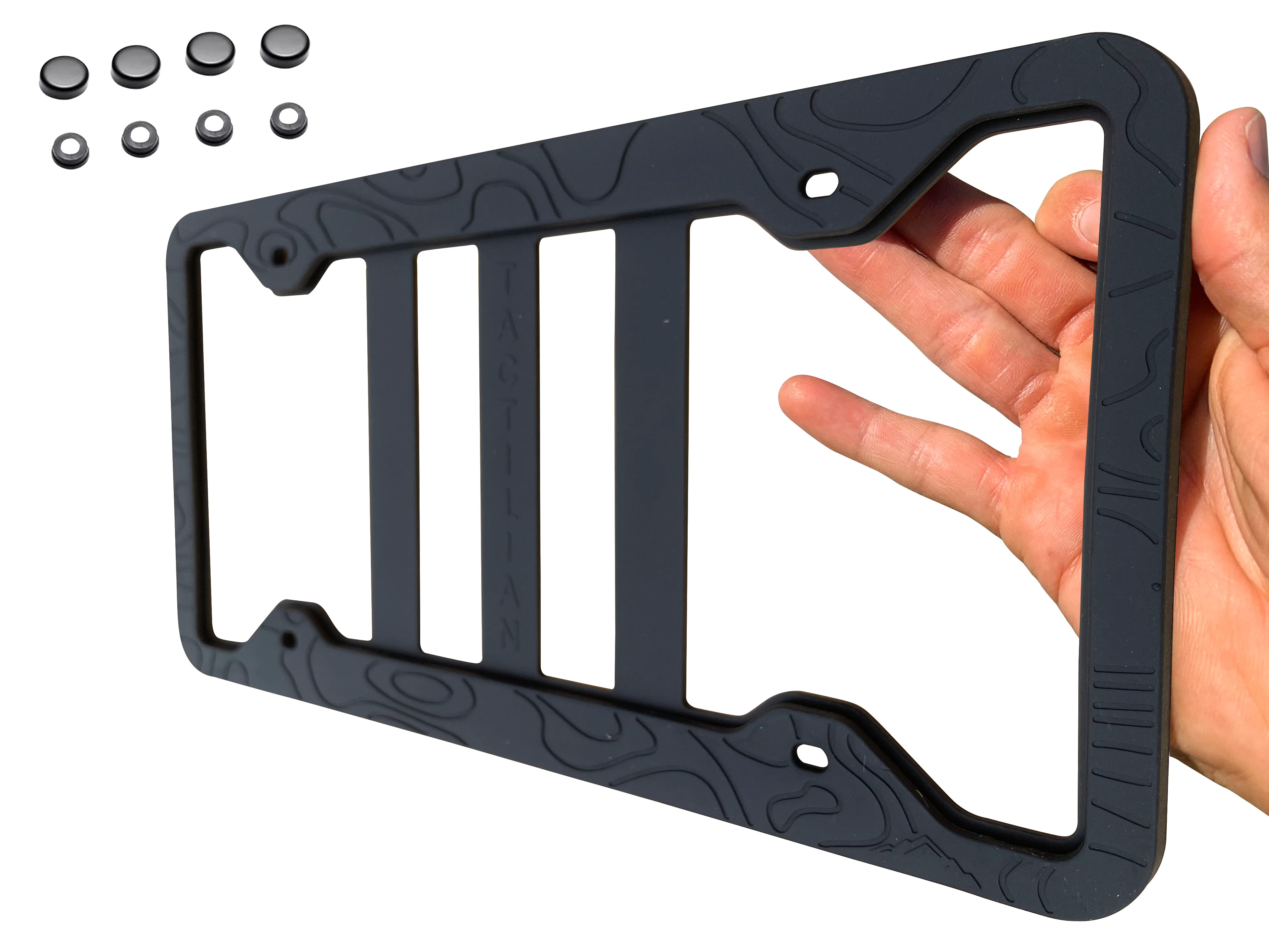 Tactilian Silicone Topography License Plate Frame