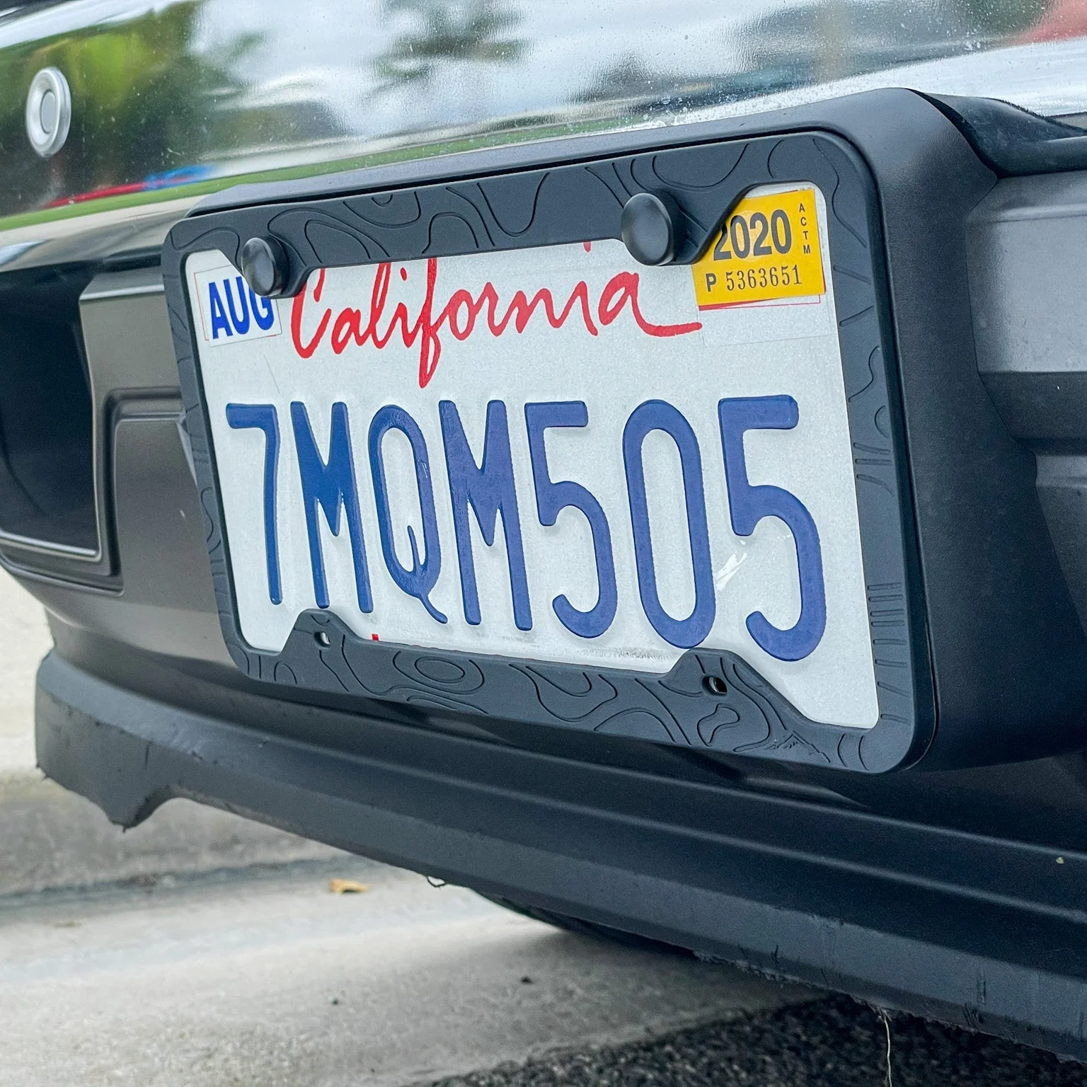 Tactilian Silicone Topography License Plate Frame - Image 3