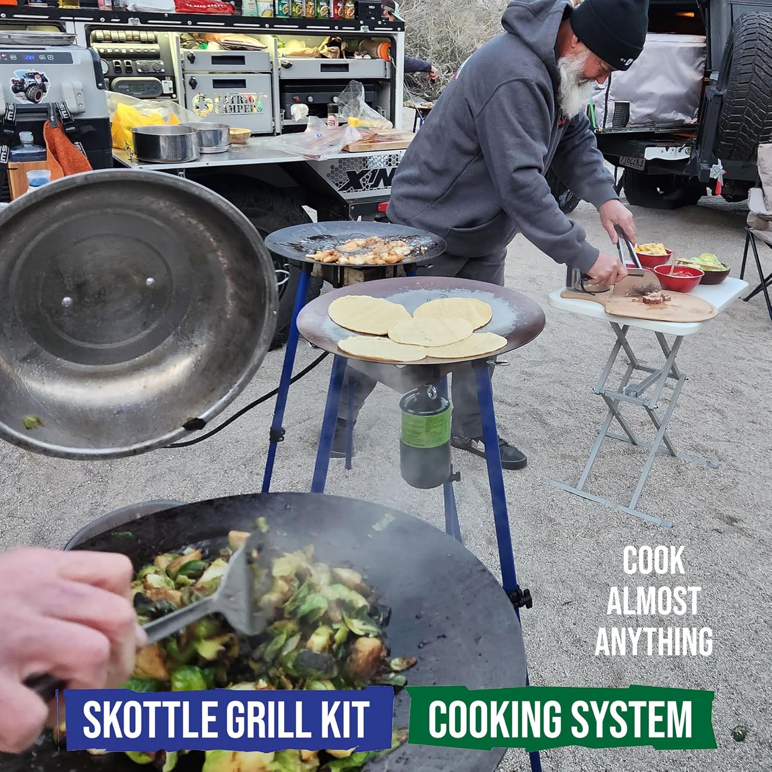 TemboTusk Adjustable Leg Skottle Grill Kit - Image 3