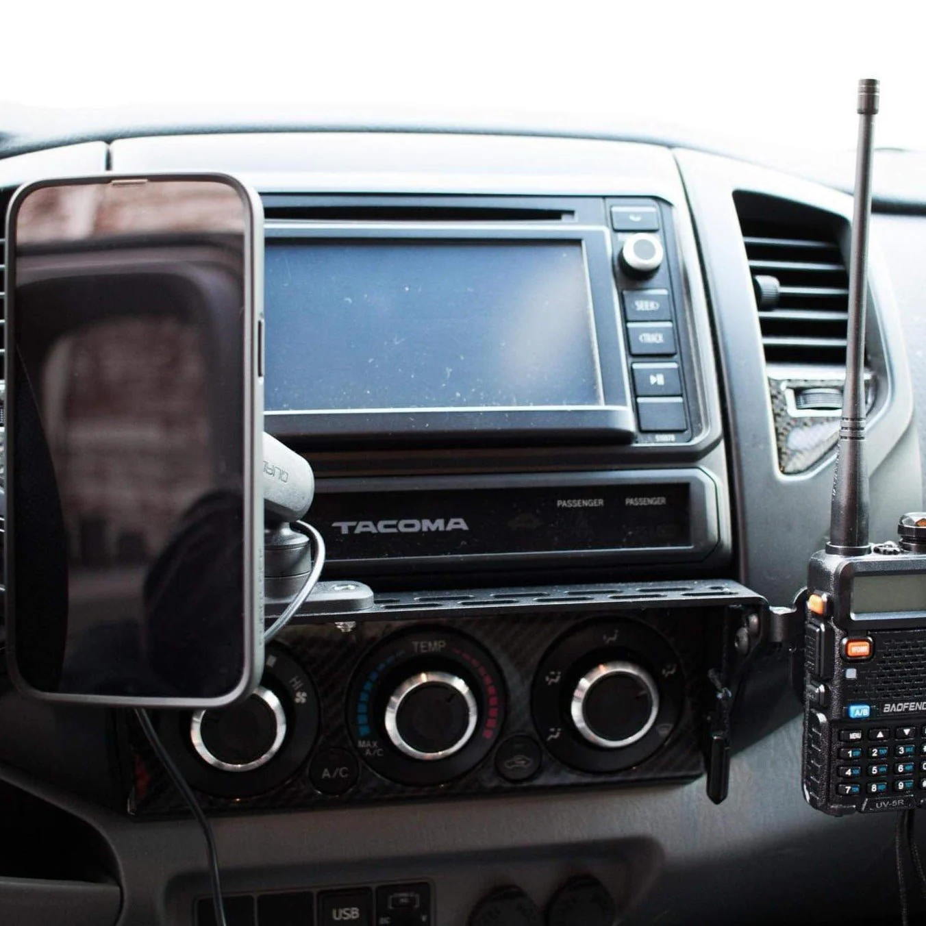 TEQ Offroad Phone Mount & Center Console Modular Accessory Dash Mount for Tacoma (2005-2015) - Image 16