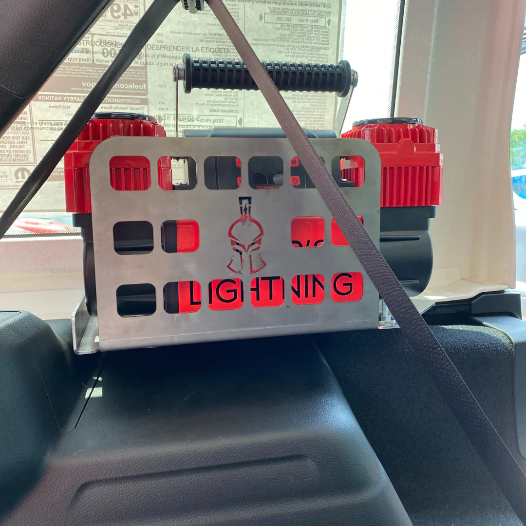 Thor's Lightning Refuge Molle Portable Air Compressor Storage Mount for Jeep Wrangler JLU (2018-2023) - Image 11