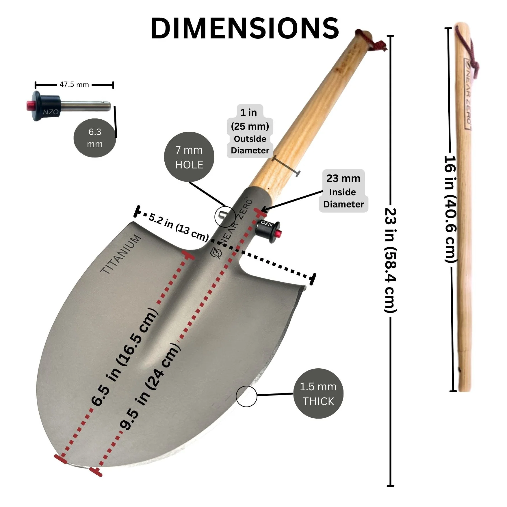 Near Zero Titanium Shovel - Image 4