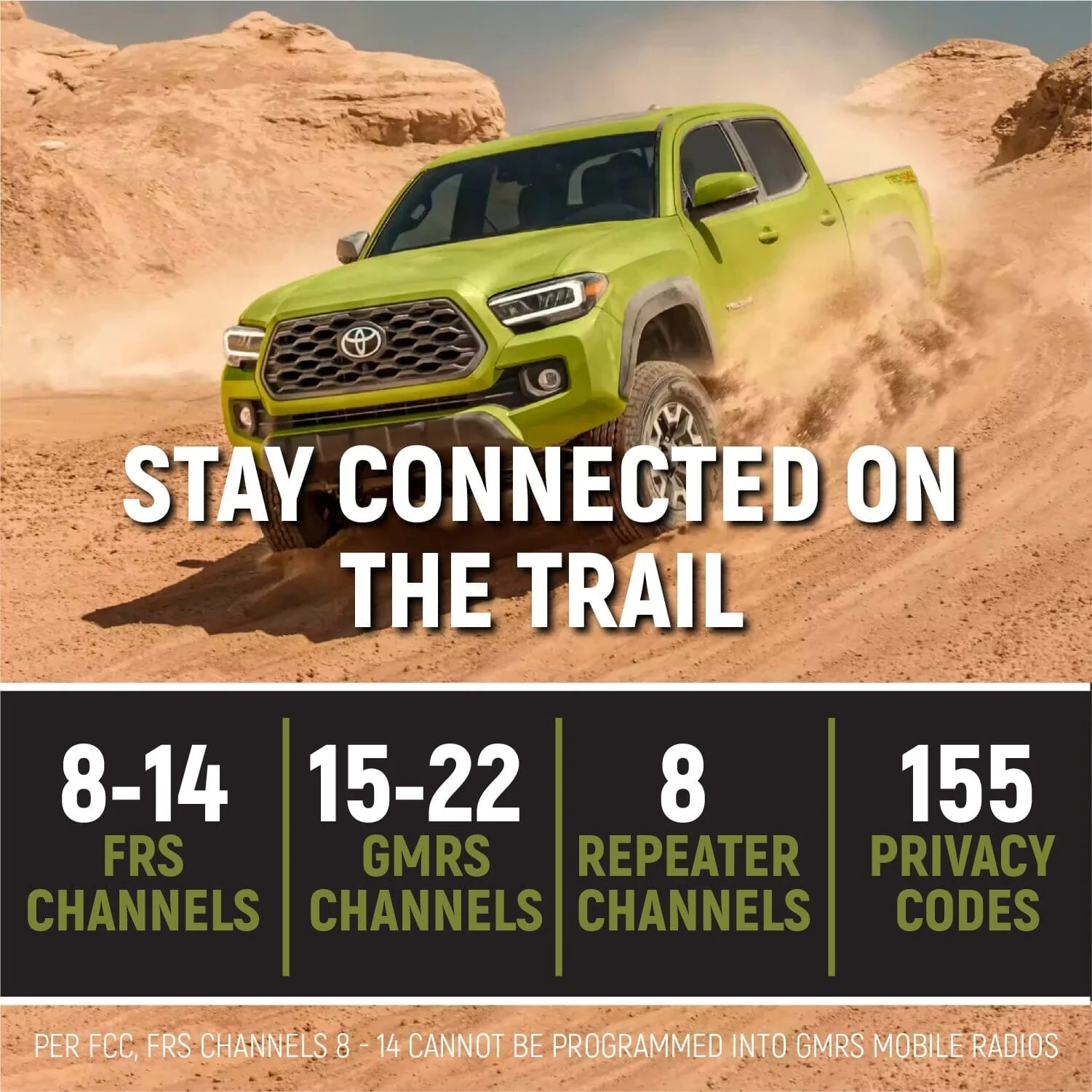Rugged Radios Tacoma, 4Runner, Sequoia, Lexus Two-Way GMRS Mobile Radio Kit - Image 8