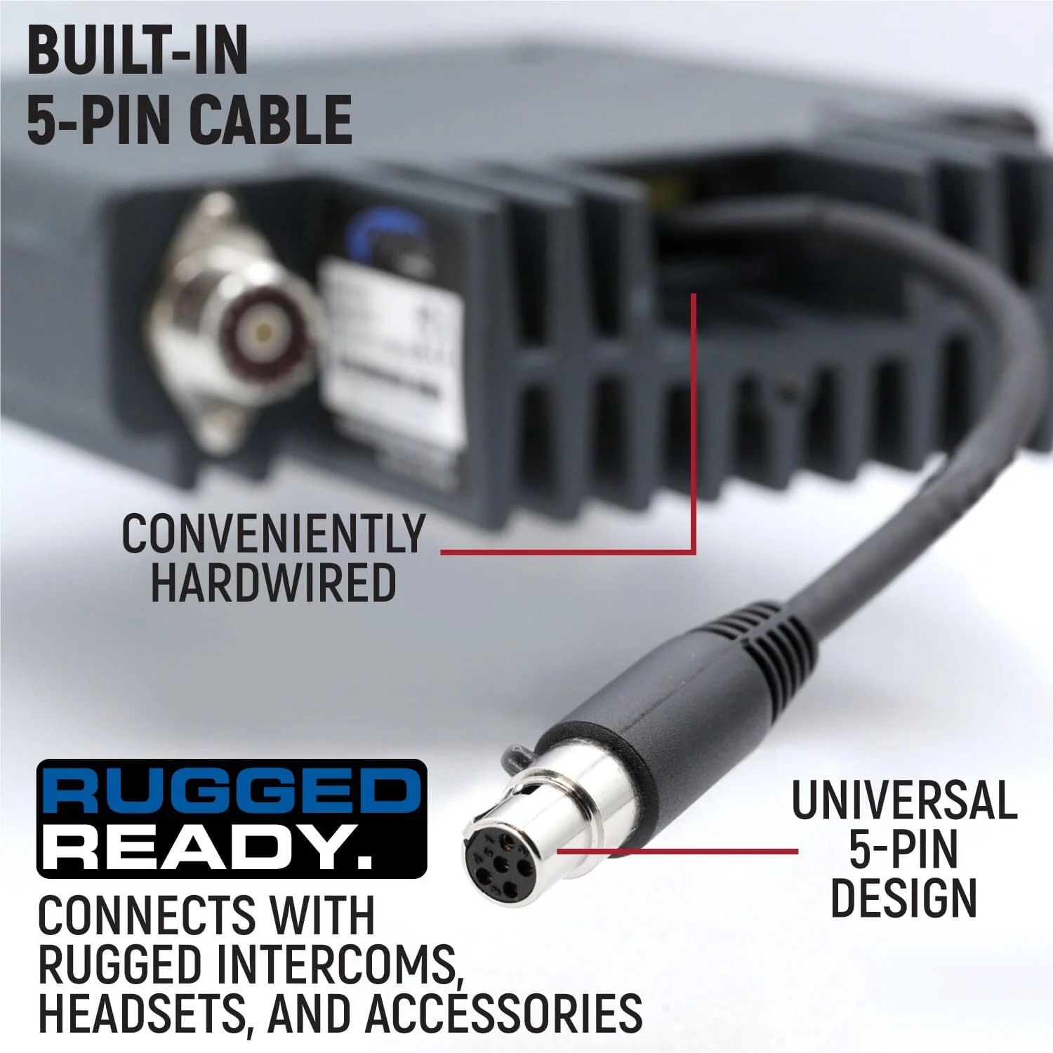 Rugged Radios Tacoma, 4Runner, Sequoia, Lexus Two-Way GMRS Mobile Radio Kit - Image 9