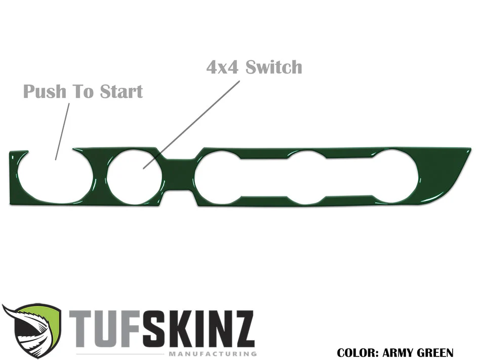 Tufskinz Climate Control with 4-Wheel Drive and Push to Start Accent Trim for  Tacoma (2016-2023) - Image 2