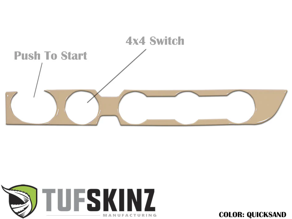 Tufskinz Climate Control with 4-Wheel Drive and Push to Start Accent Trim for  Tacoma (2016-2023) - Image 8