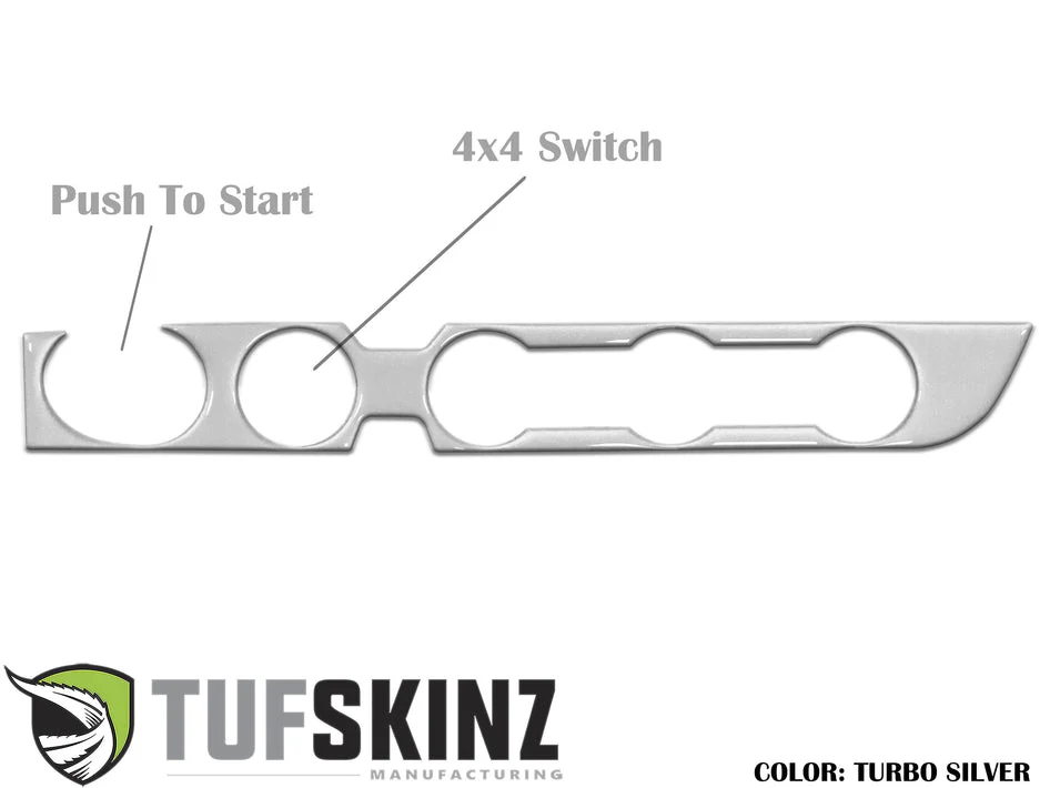 Tufskinz Climate Control with 4-Wheel Drive and Push to Start Accent Trim for  Tacoma (2016-2023) - Image 9