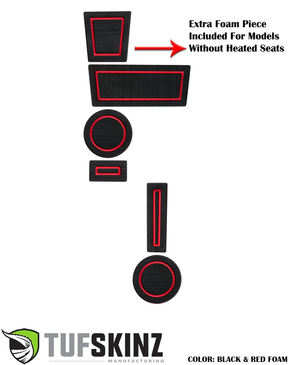 Tufskinz FOAM Cup Holder Inserts (4WD with Shifter Boot) For 4Runner (2010-2024) - Image 7