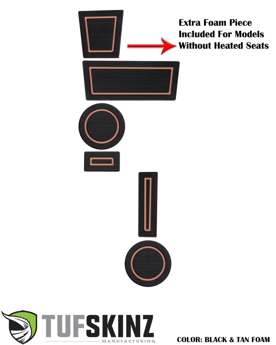 Tufskinz FOAM Cup Holder Inserts (4WD with Shifter Boot) For 4Runner (2010-2024) - Image 8