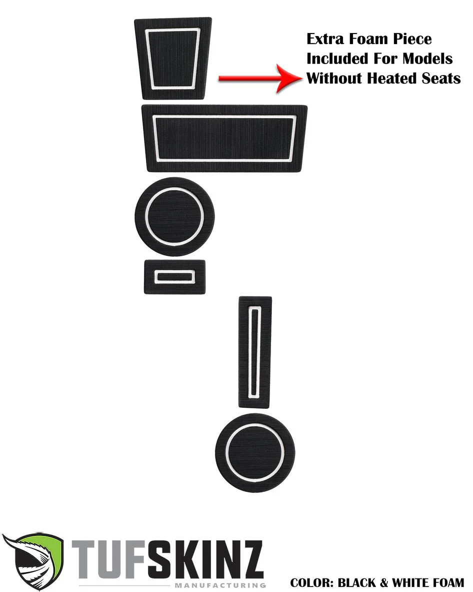 Tufskinz FOAM Cup Holder Inserts (4WD with Shifter Boot) For 4Runner (2010-2024) - Image 9