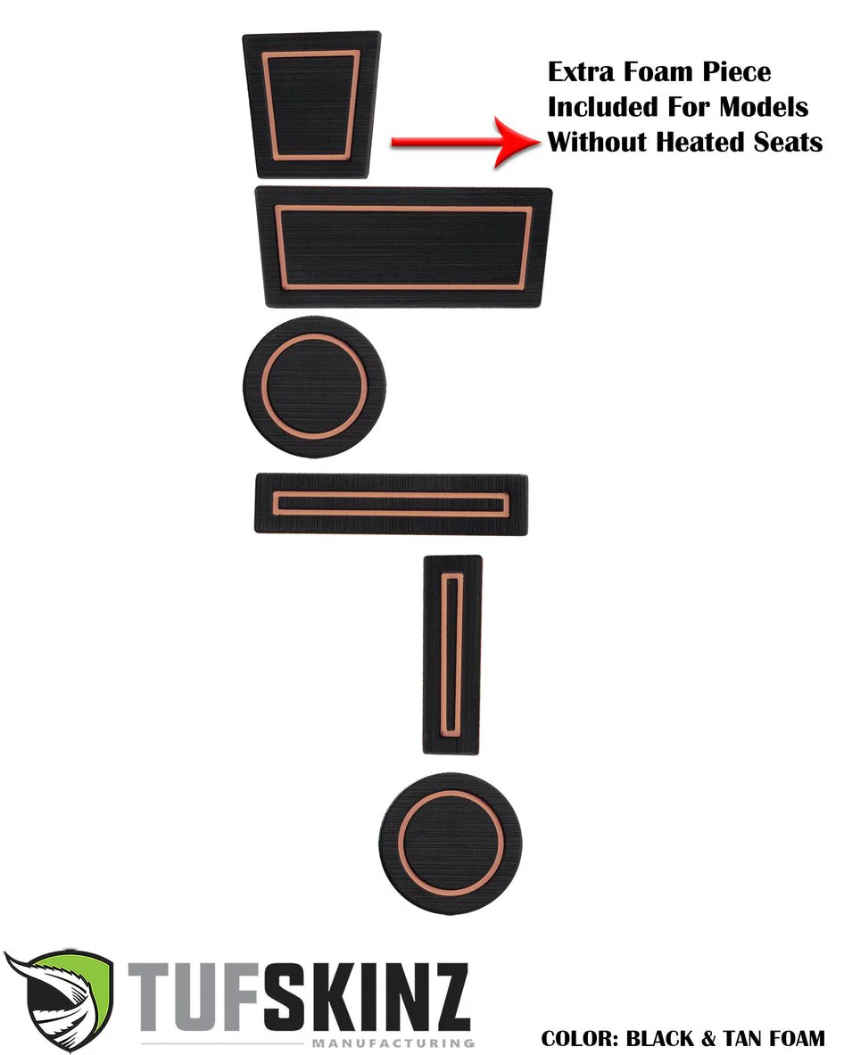 Tufskinz FOAM Cup Holder Inserts (4WD with Shifter Knob) For 4Runner (2010-2024) - Image 17