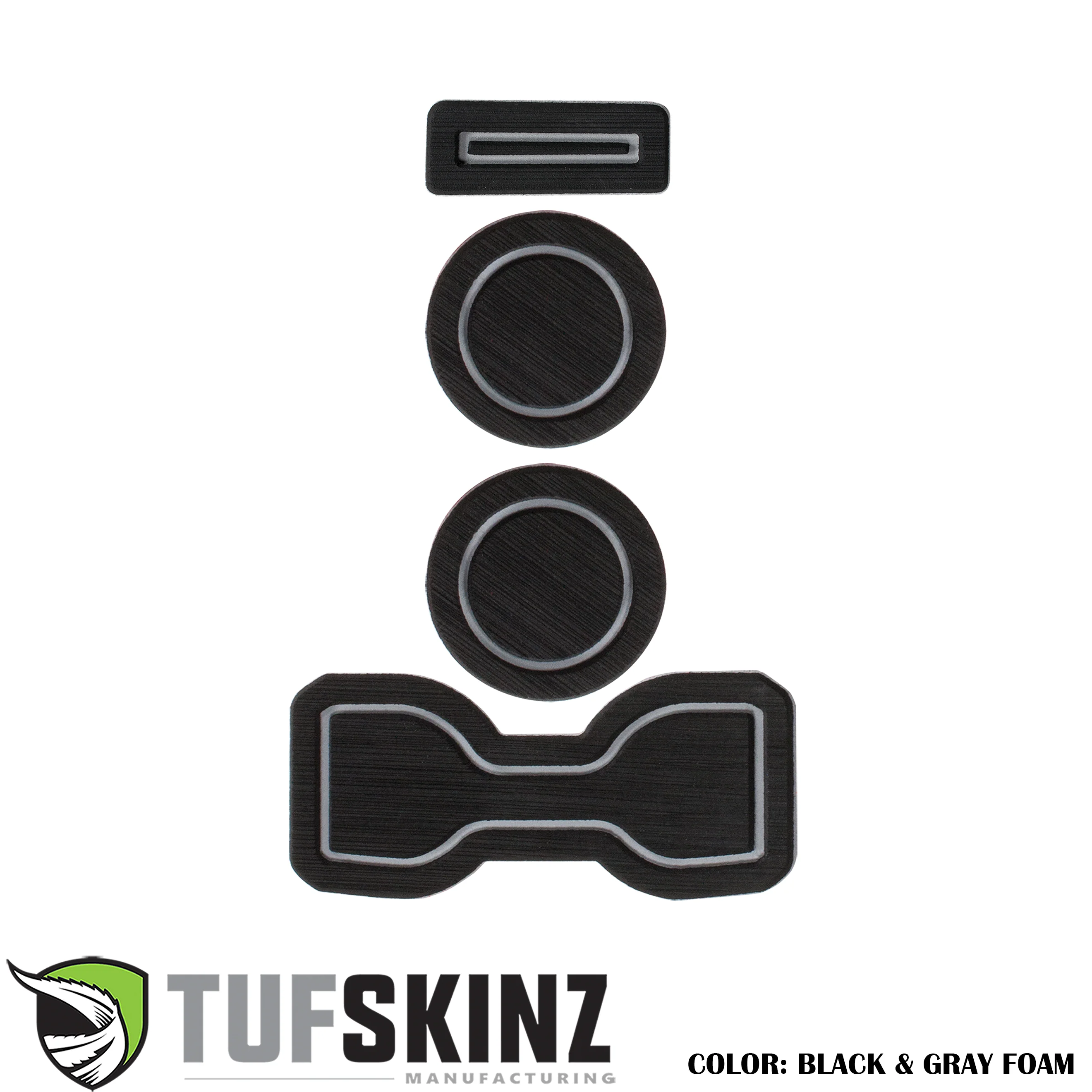 Tufskinz FOAM Cup Holder Inserts(Manual/QI Charger) Inserts for  Tacoma (2016-2023) - Image 3