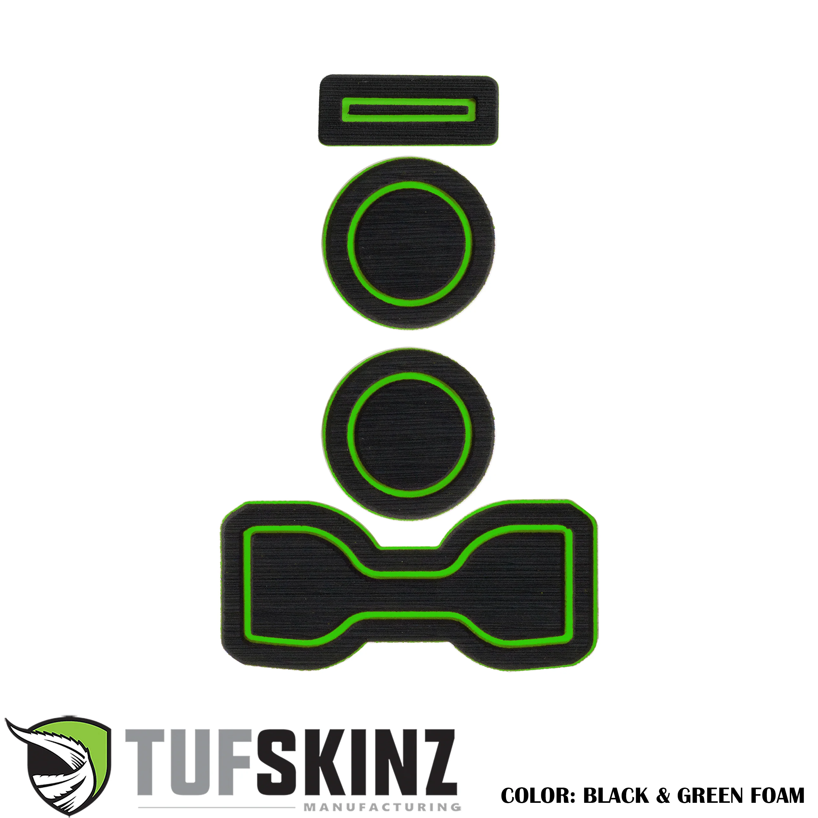Tufskinz FOAM Cup Holder Inserts(Manual/QI Charger) Inserts for  Tacoma (2016-2023) - Image 4