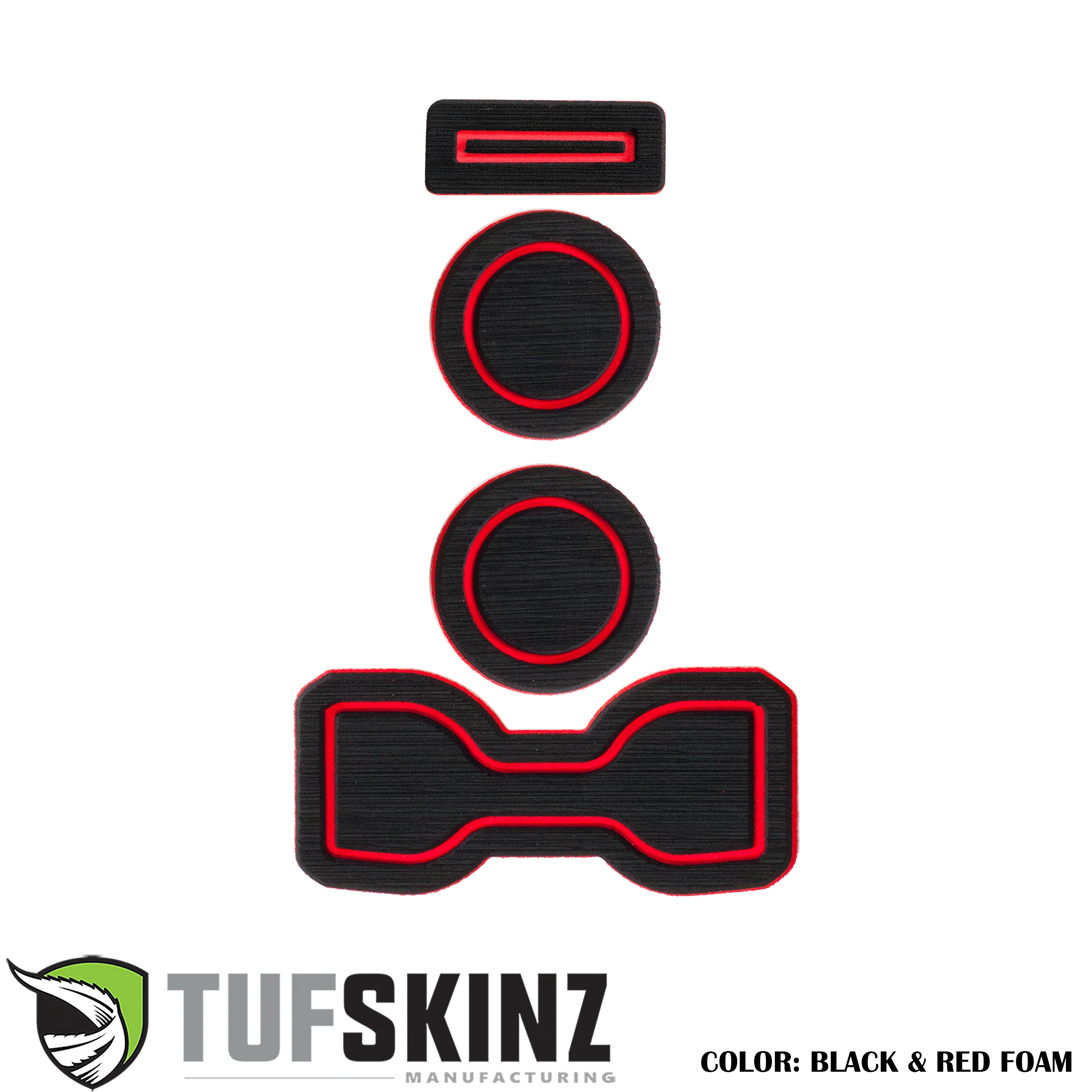 Tufskinz FOAM Cup Holder Inserts(Manual/QI Charger) Inserts for  Tacoma (2016-2023) - Image 7