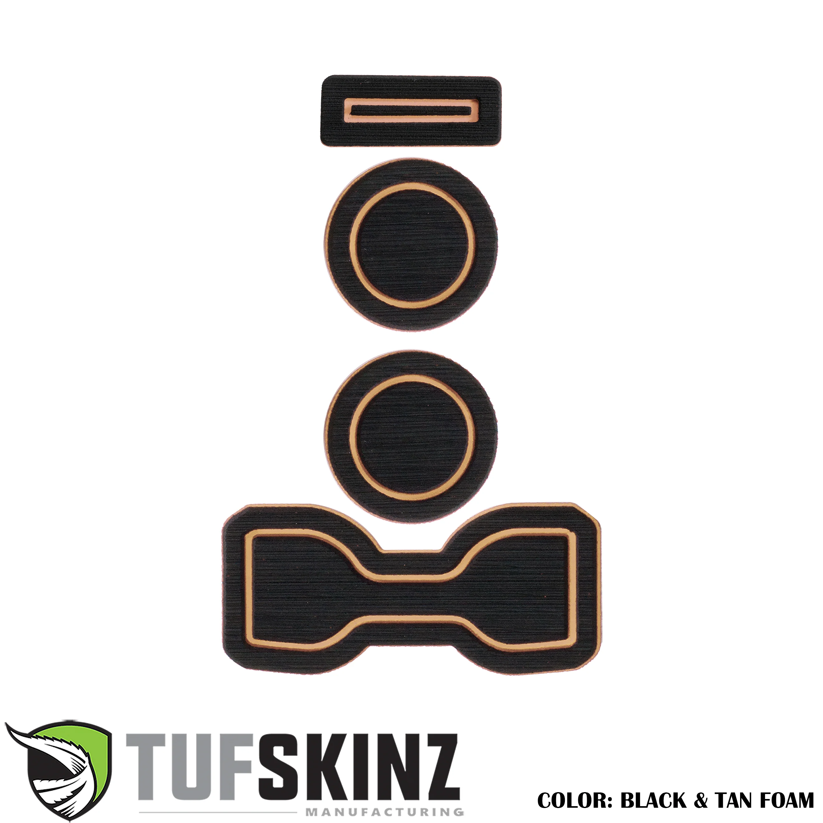 Tufskinz FOAM Cup Holder Inserts(Manual/QI Charger) Inserts for  Tacoma (2016-2023) - Image 8
