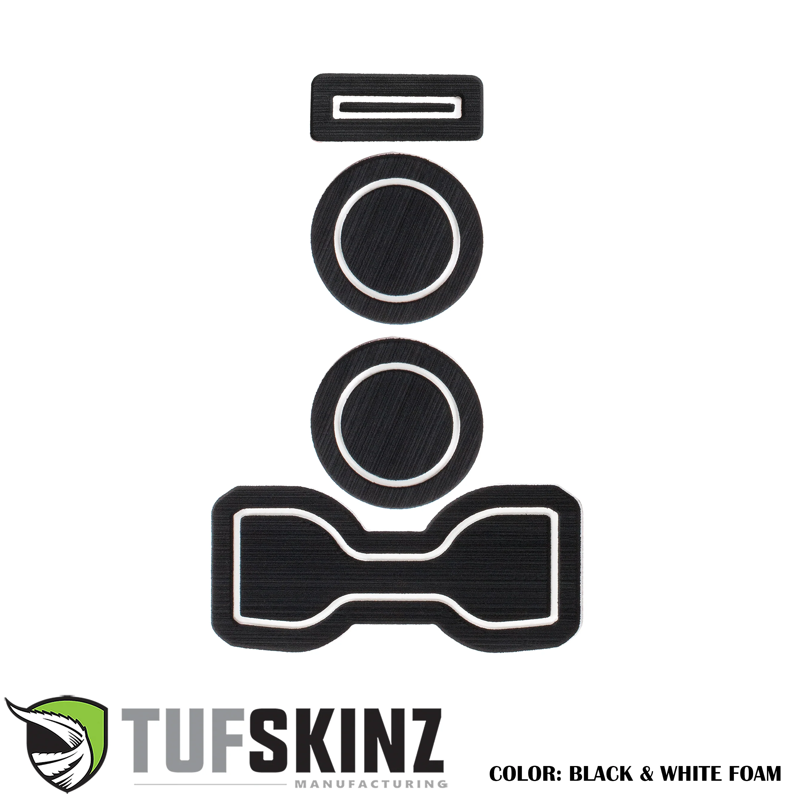 Tufskinz FOAM Cup Holder Inserts(Manual/QI Charger) Inserts for  Tacoma (2016-2023) - Image 9