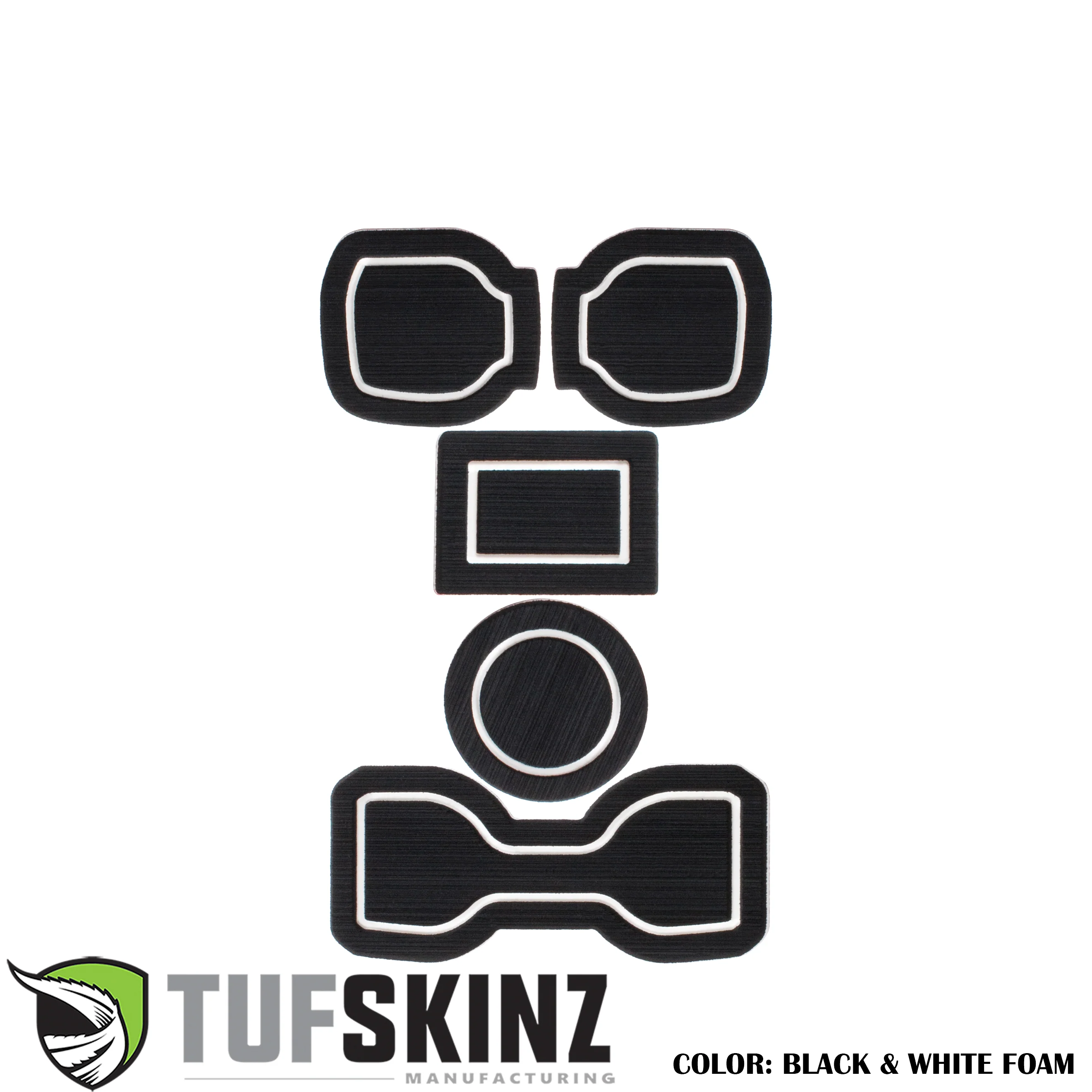 Tufskinz FOAM Cup holder inserts with QI Charger(Automatic) Inserts for  Tacoma (2016-2023)