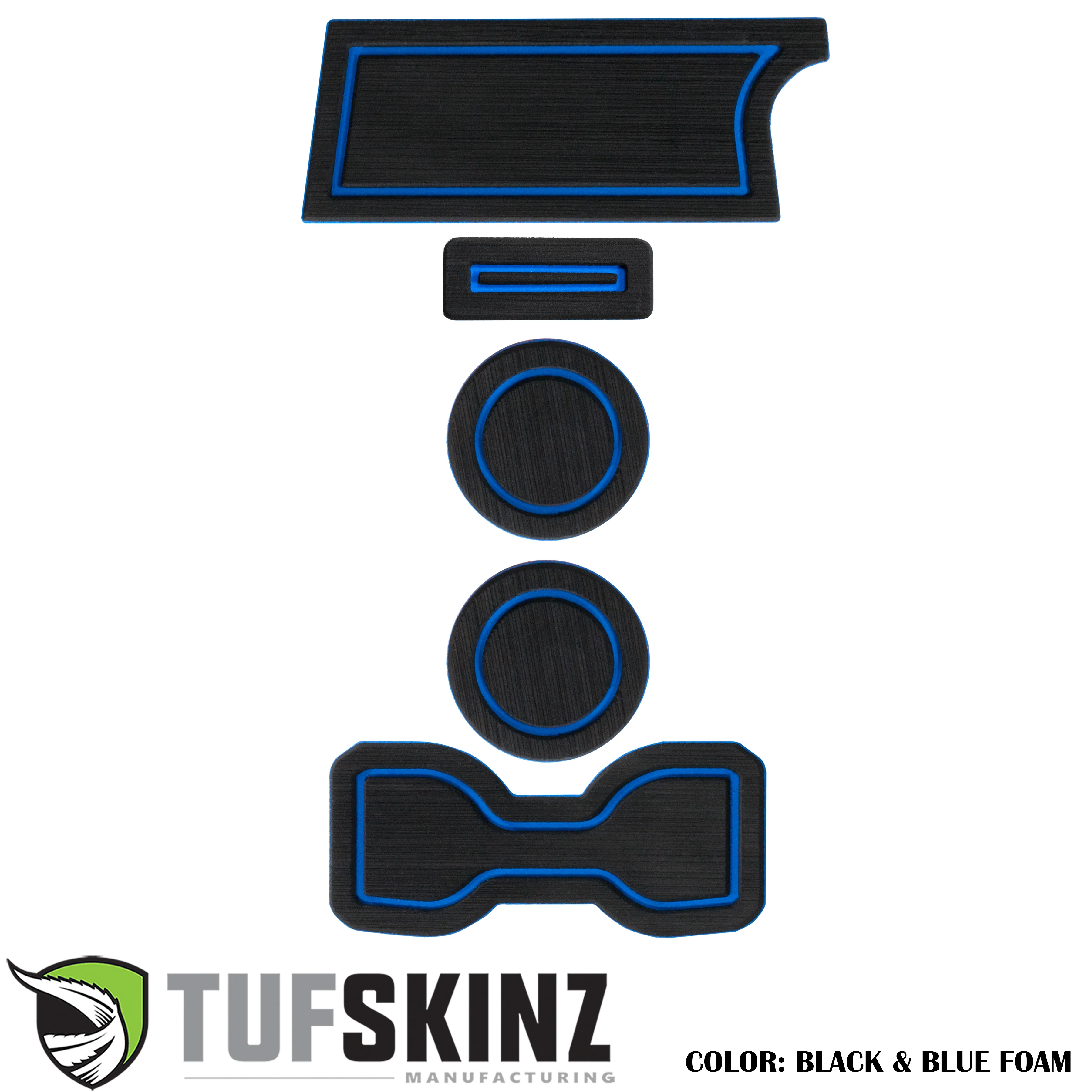 Tufskinz FOAM Cup Holder Inserts(Without QI Charger/Manual) Inserts for  Tacoma (2016-2023 - Image 2