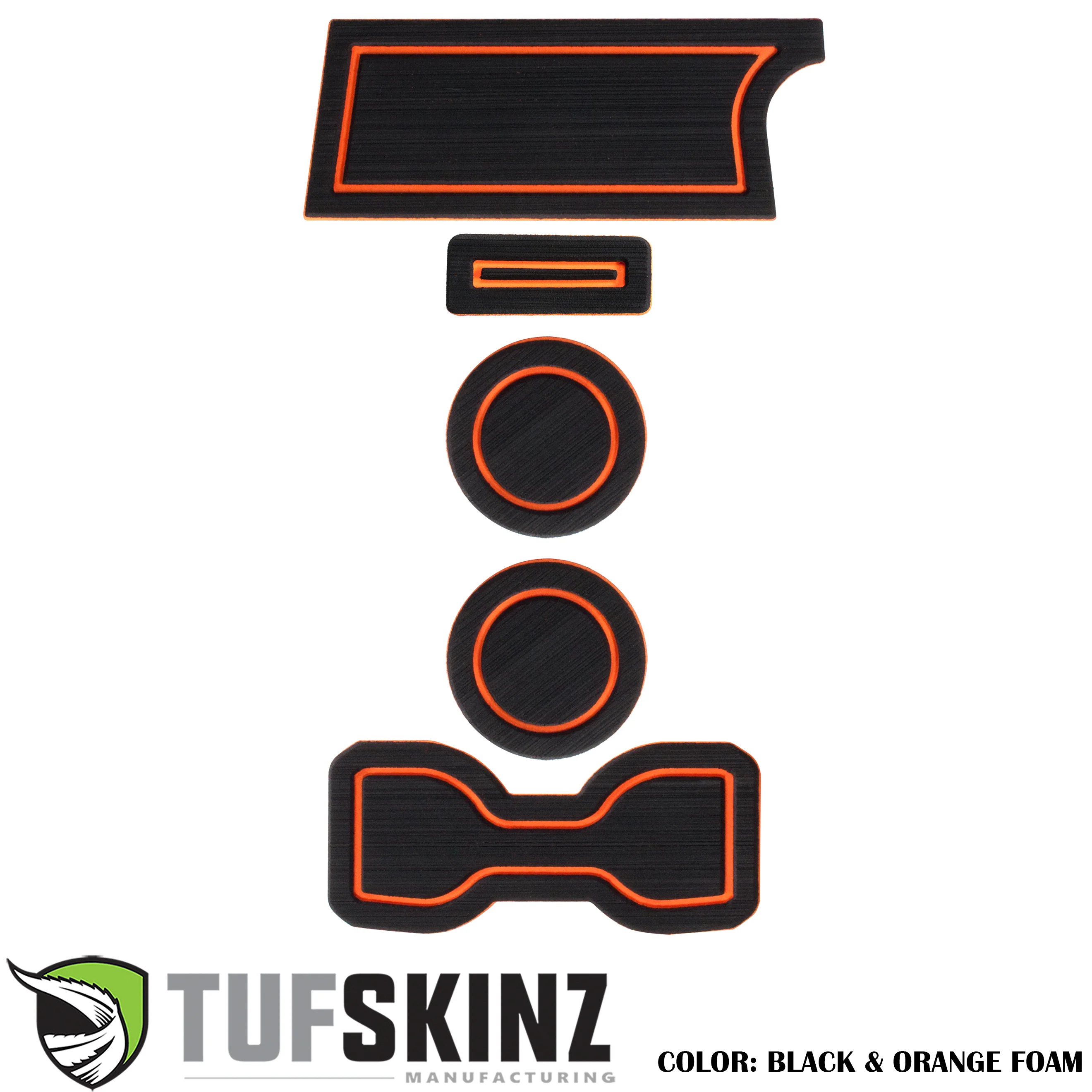 Tufskinz FOAM Cup Holder Inserts(Without QI Charger/Manual) Inserts for  Tacoma (2016-2023 - Image 5