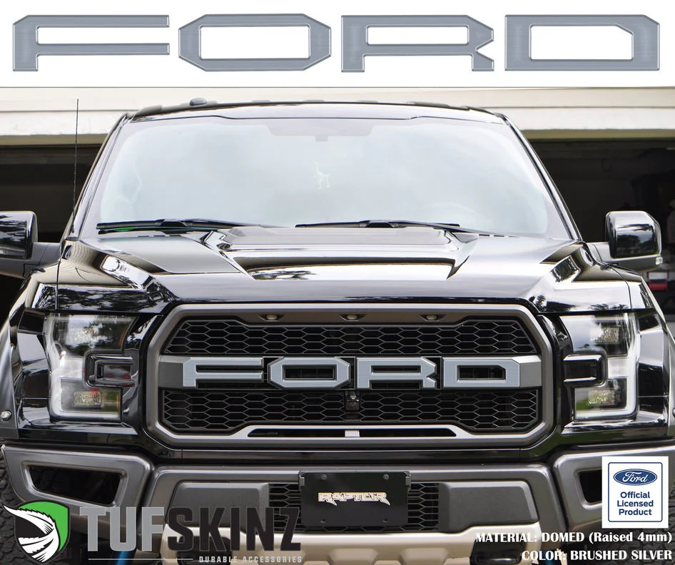 Tufskinz "FORD" Raptor Grill Lettering Overlays for F-150 (2015-2020) - Image 15