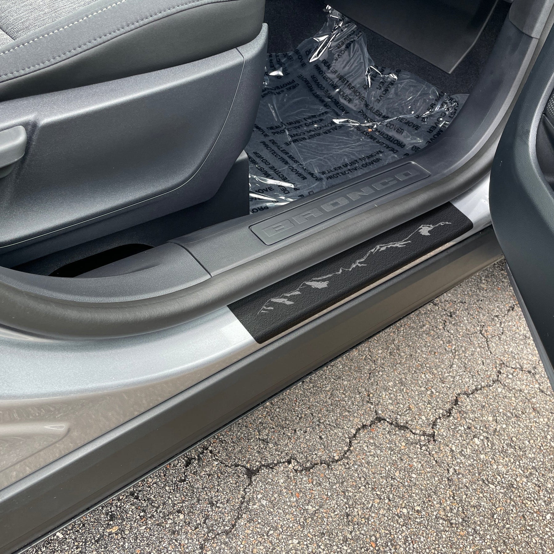 Tufskinz Front and Rear Door Sill Protection Overlays for Ford Bronco Sport (2021-2026) - Image 2